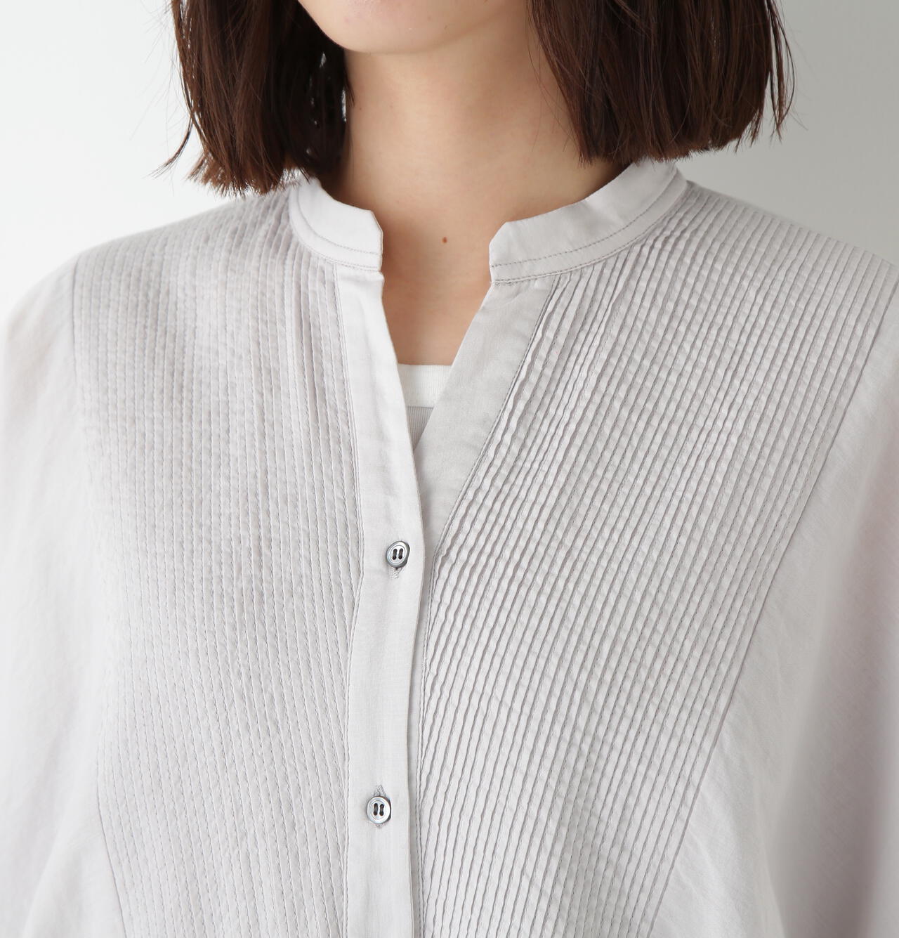 インドコットンボイルアップリケブラウス