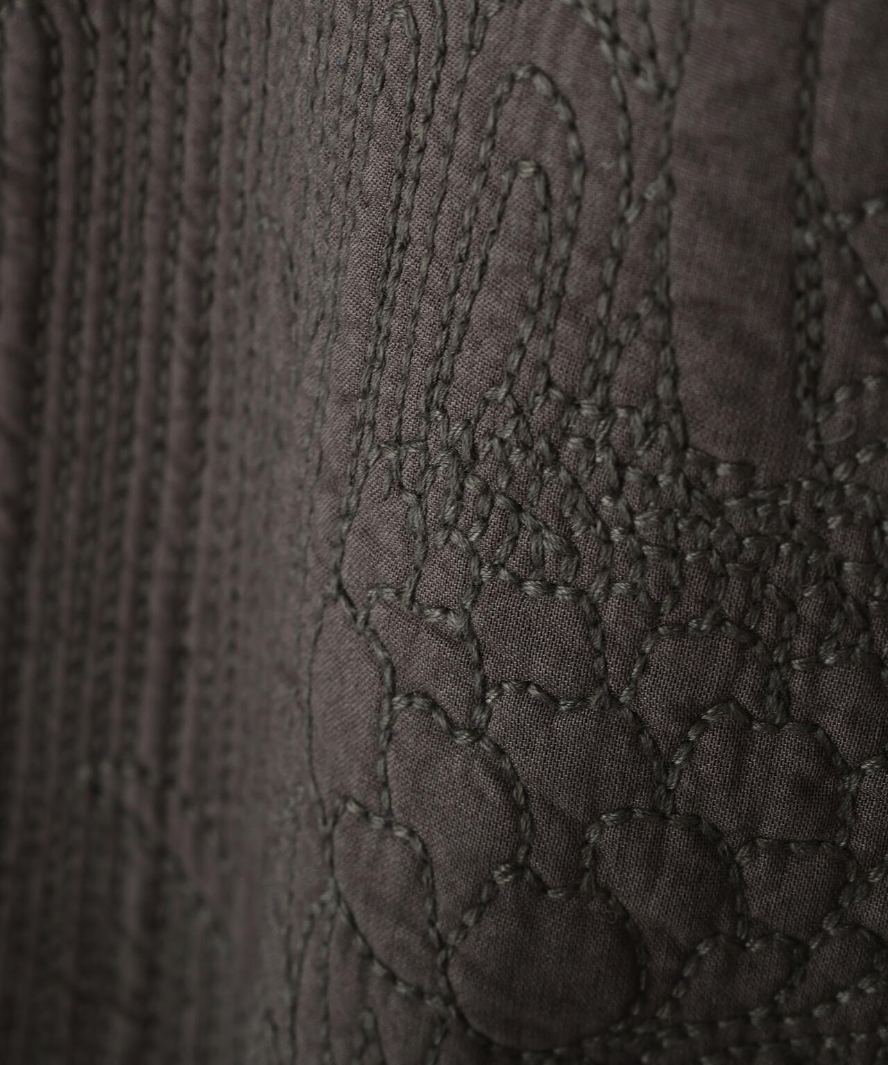 インドコットンボイルキルティングジレ