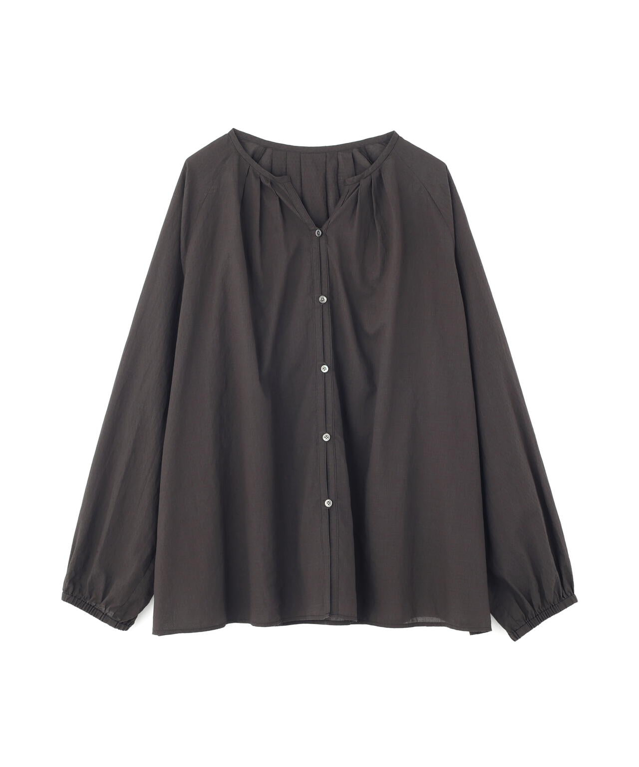 ダイヤドットギャザーブラウス