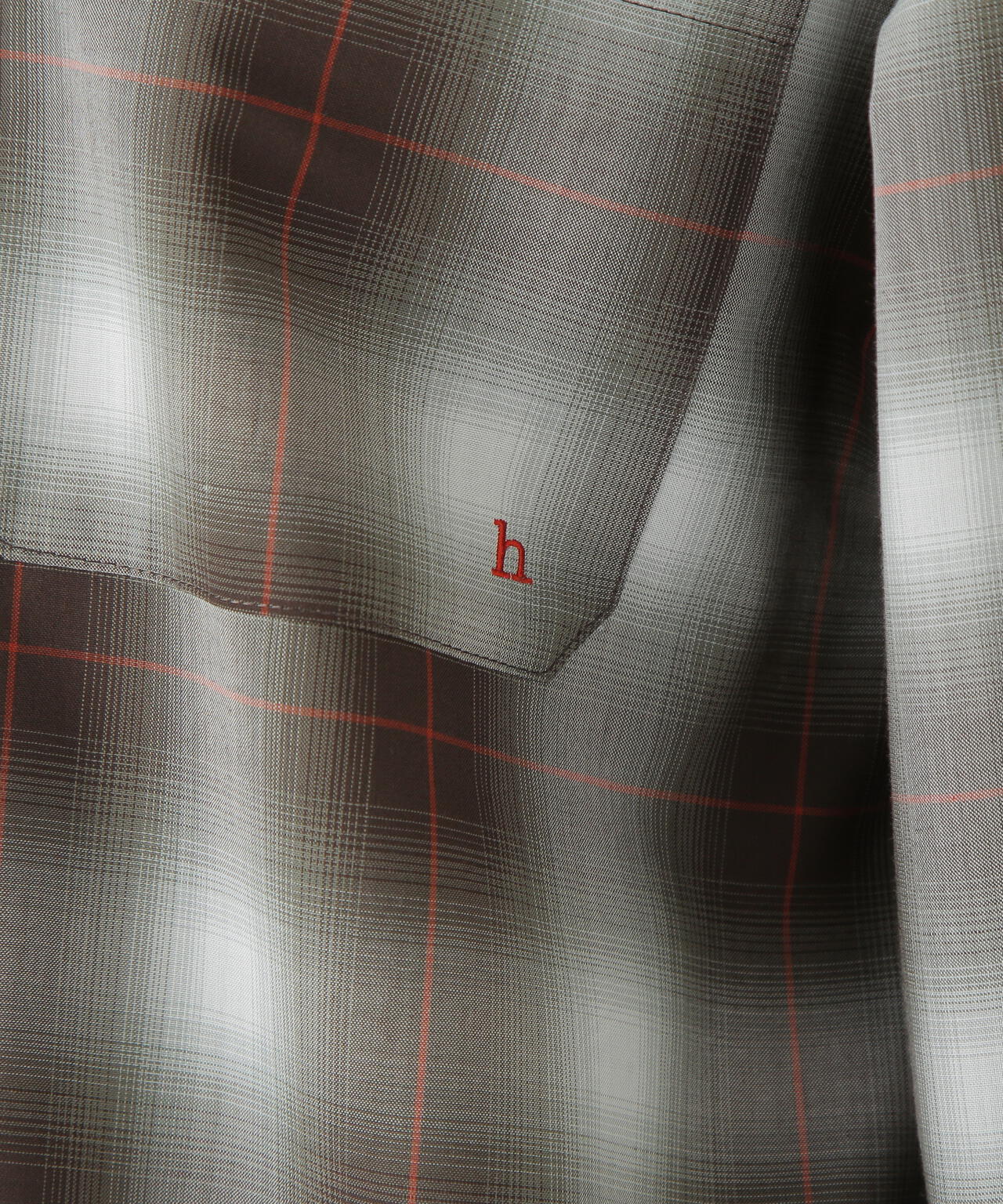 オンブレーチェックオーバーシャツ