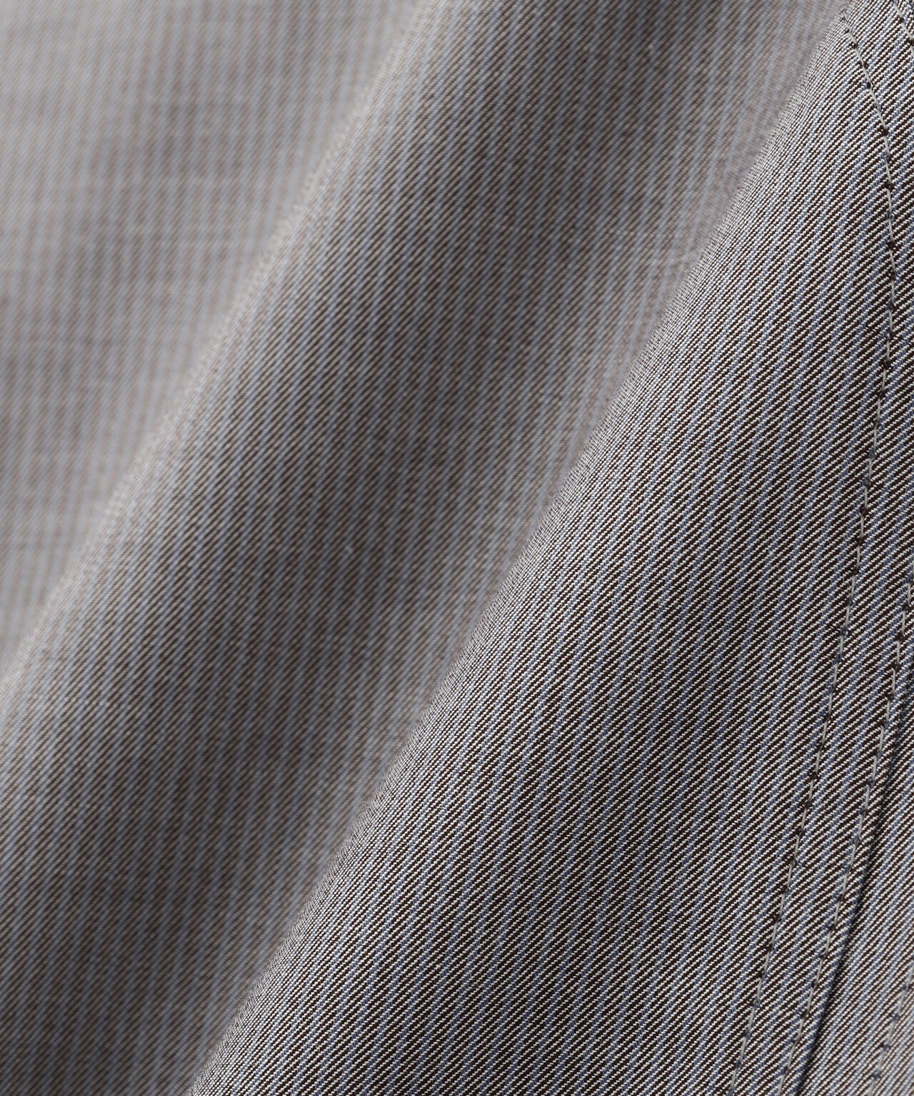 ツイルストライプジップシャツブルゾン