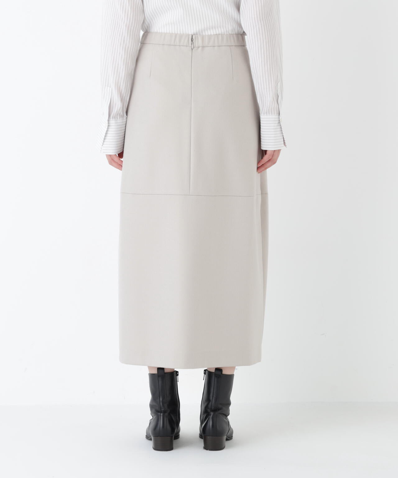 ウールサキソニーコクーンスカート