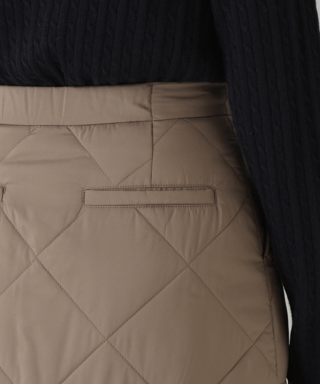 キルティングベイカーAラインスカート