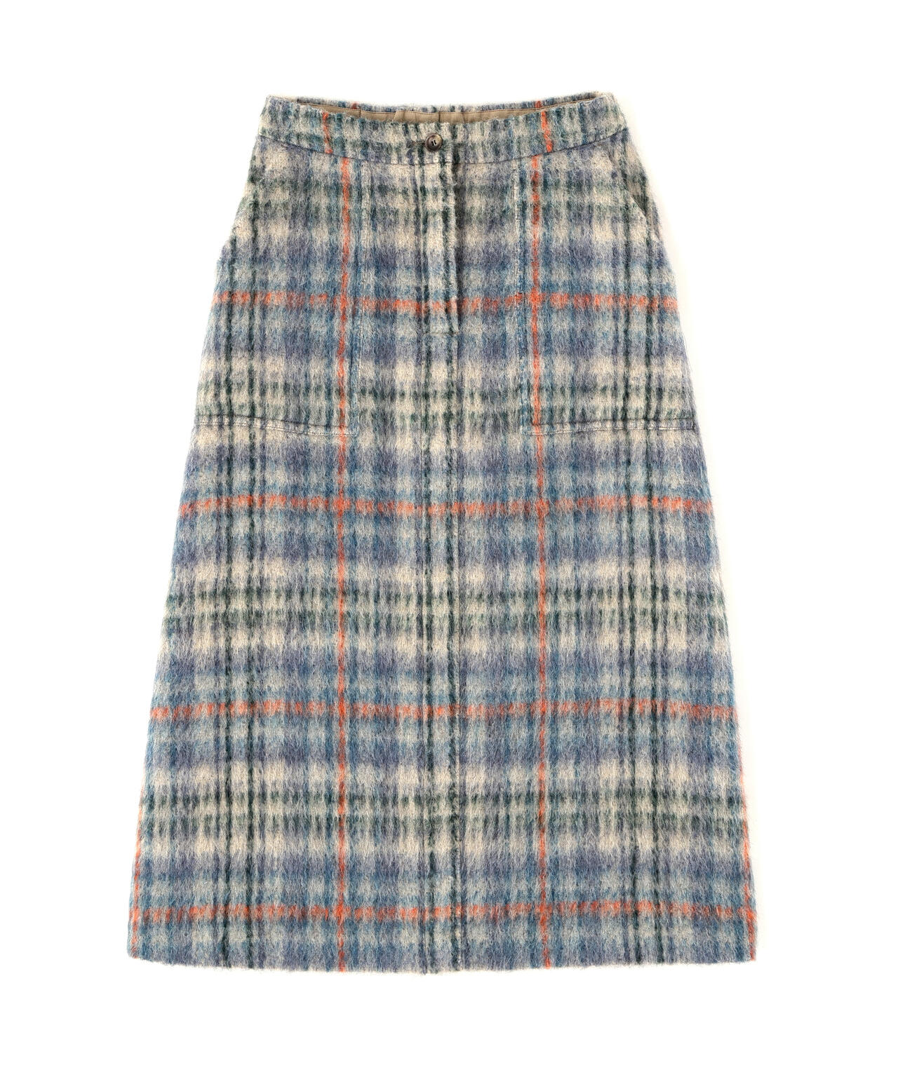 シャギーチェックベイカーAラインスカート