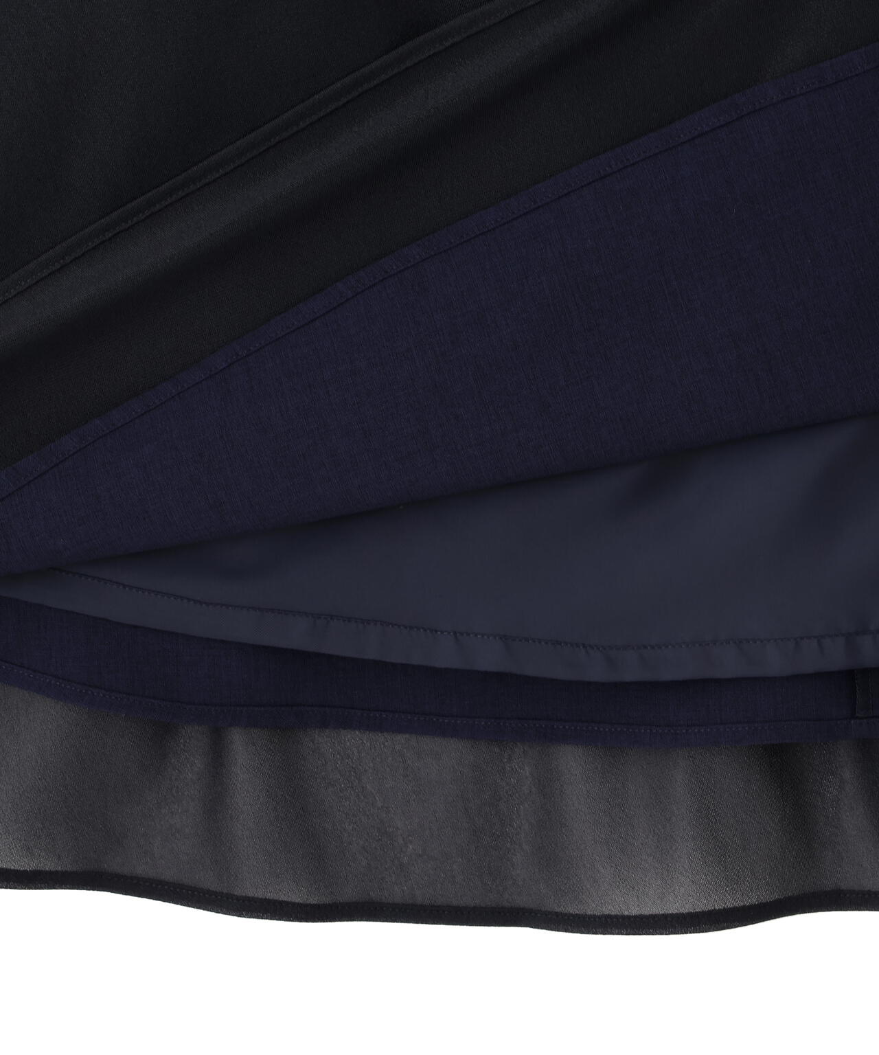 オーガンジートリコットギャザースカート