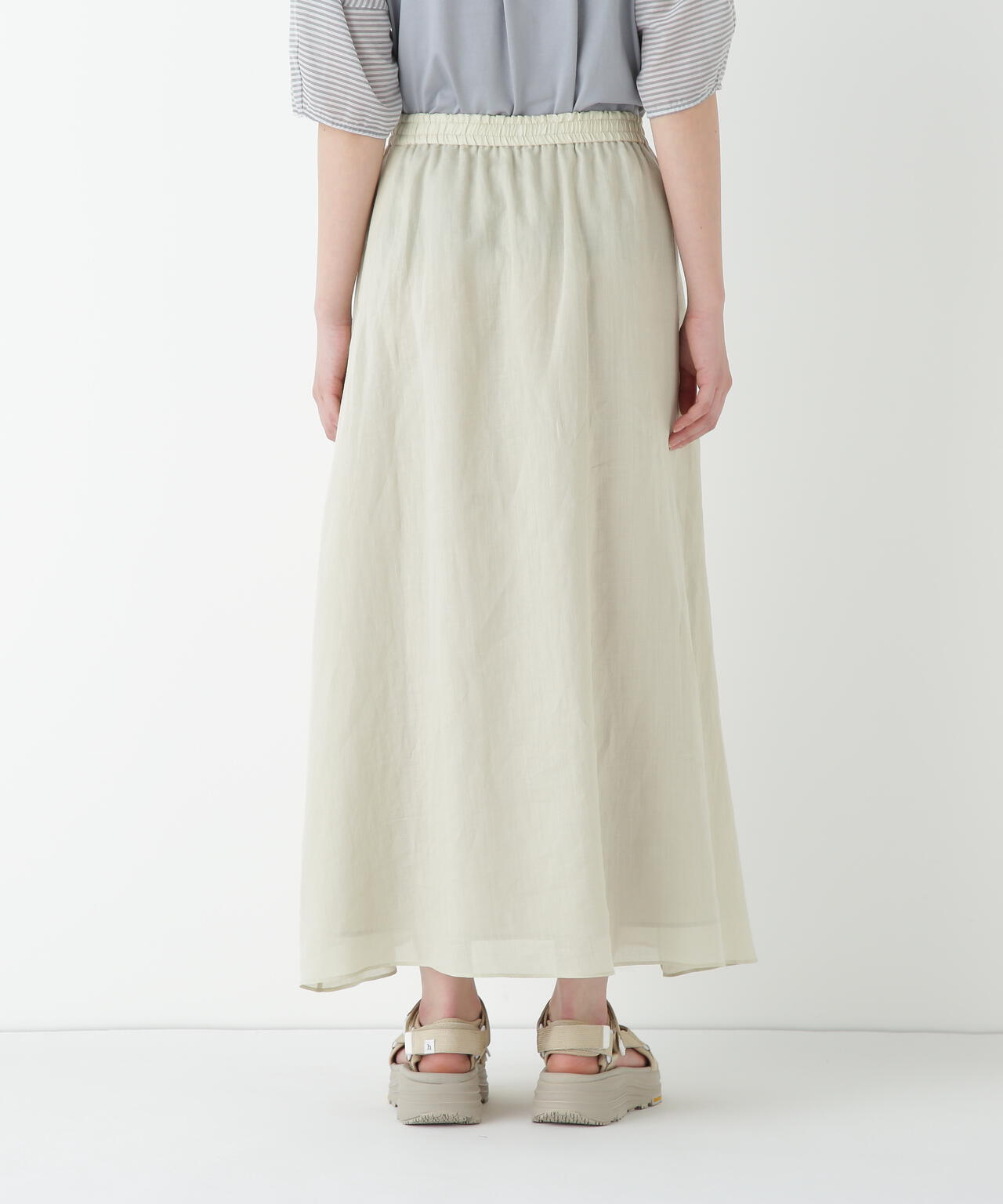 ラミーサイドボックスタックギャザースカート