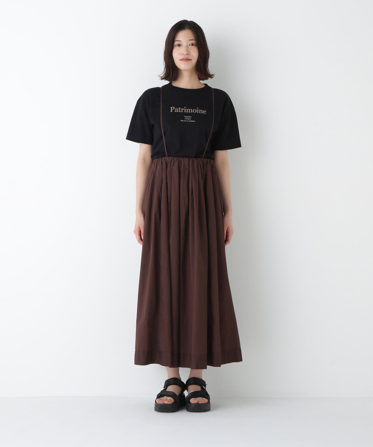 コットンローンギャザースカート