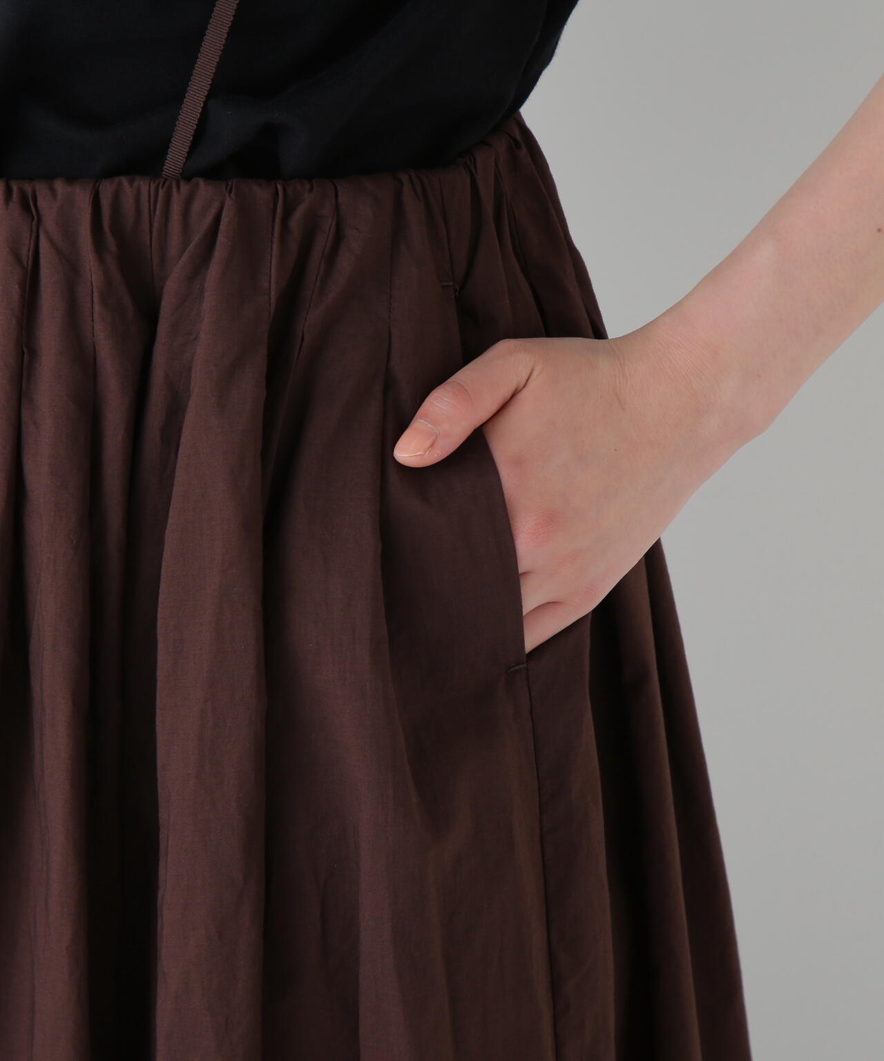 コットンローンギャザースカート