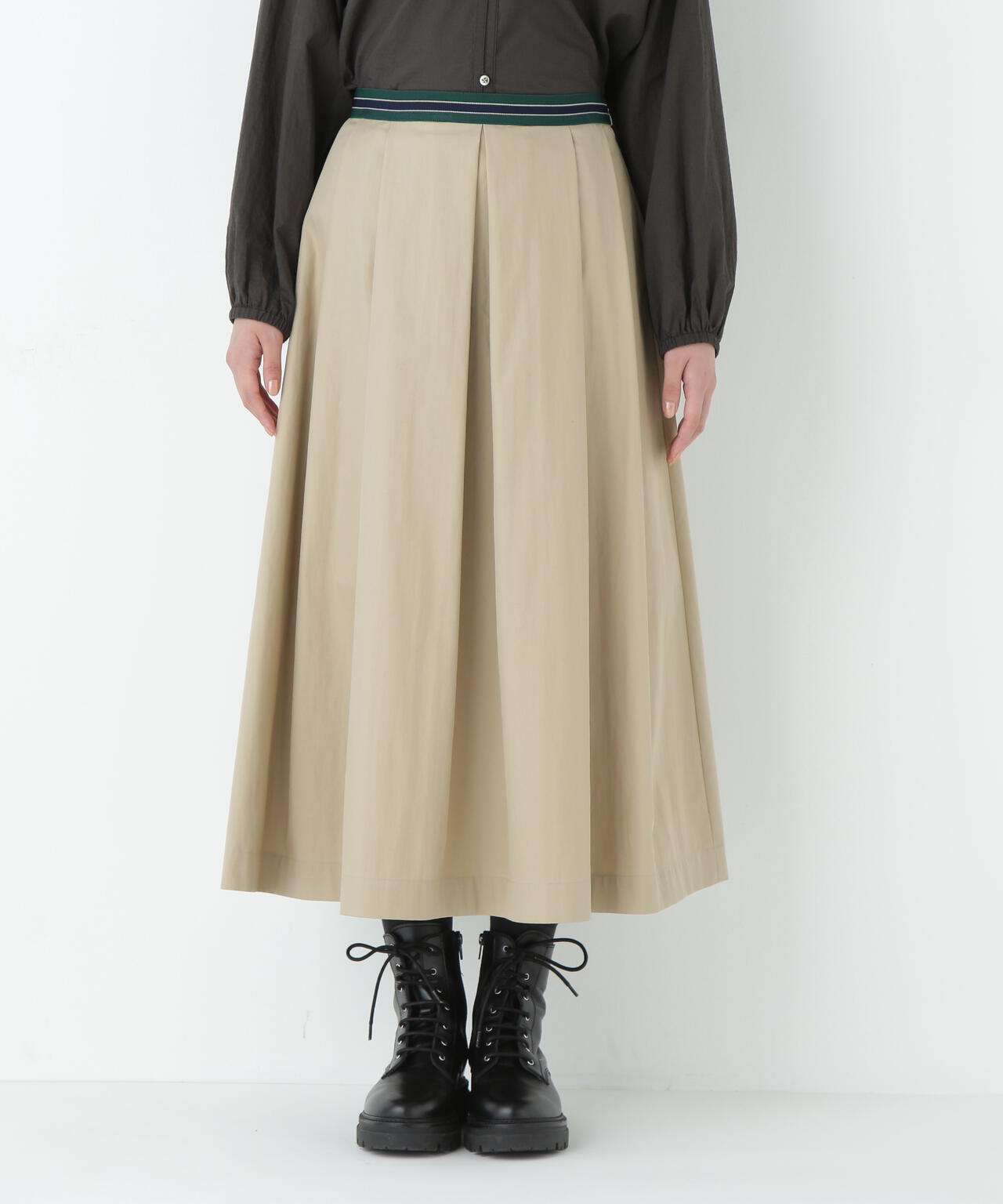 コットンナイロンツイルスカート