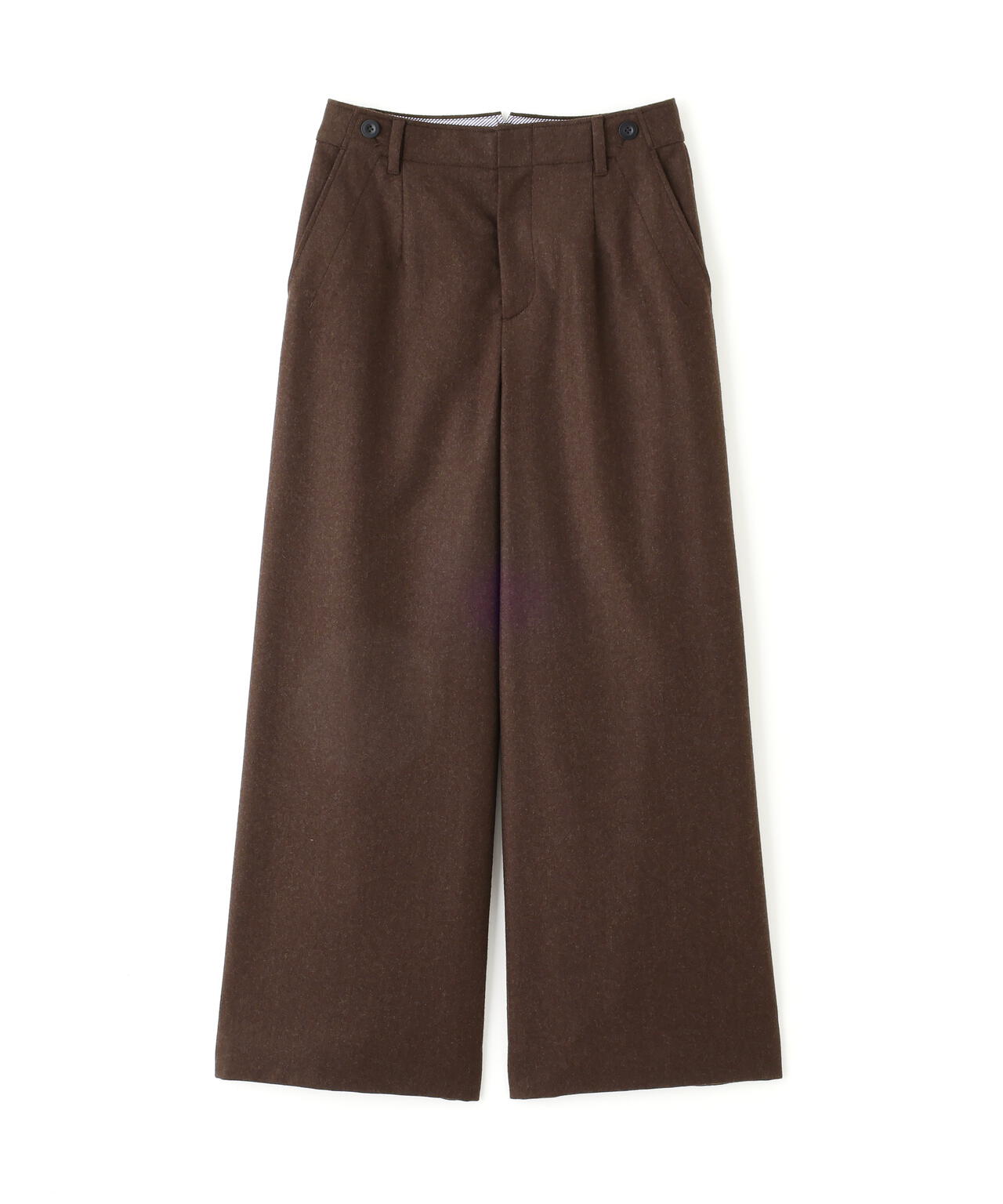 ライトフラノウォッシャブルセミワイドパンツ