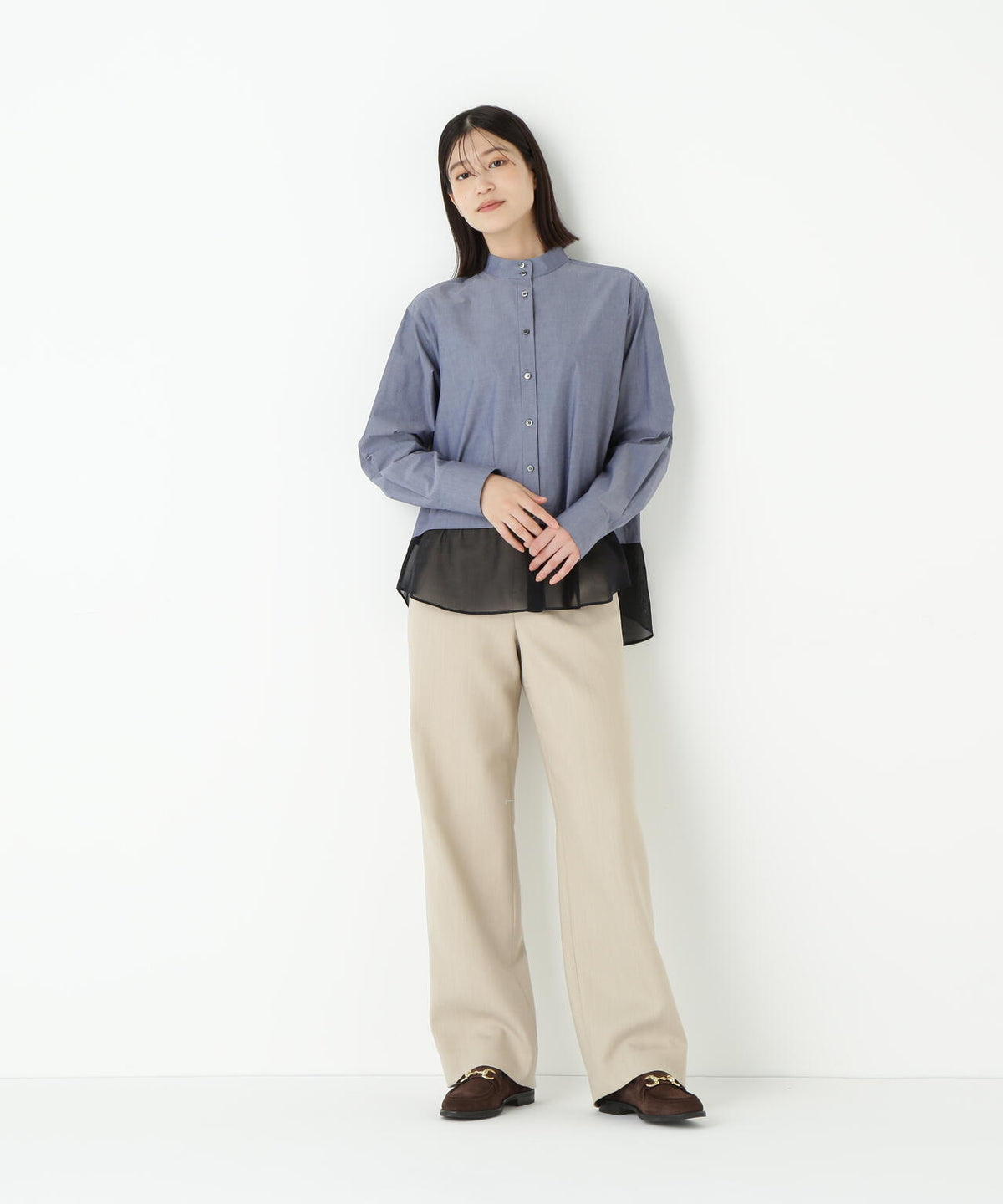 ダブルクロスストレートパンツ