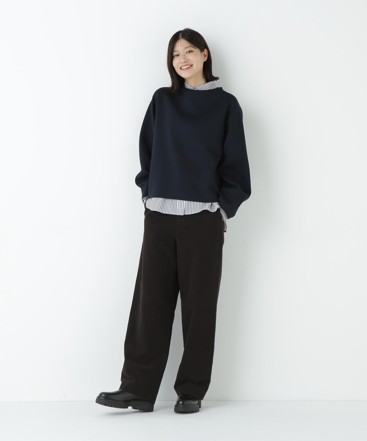 ≪マルチサイズ展開≫リクライドクロスセミワイドパンツ