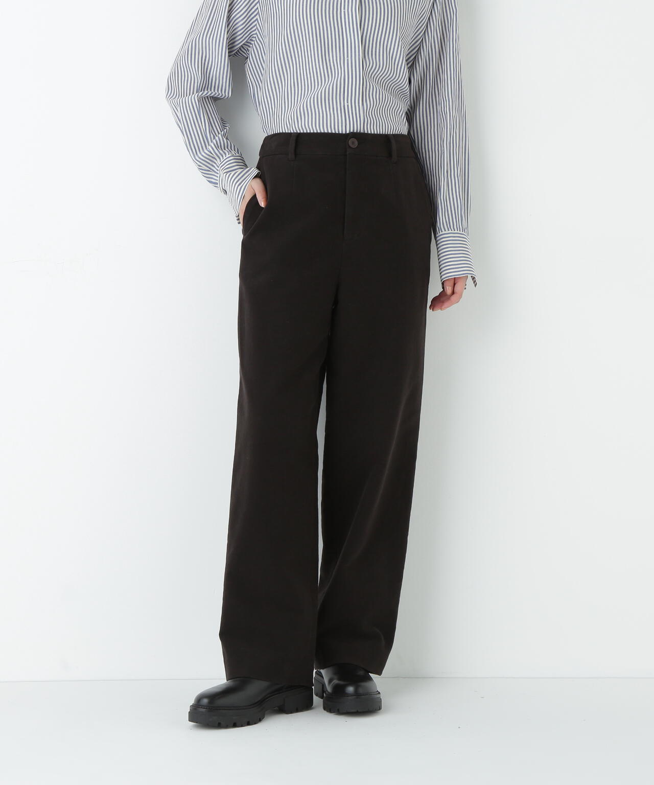 ≪マルチサイズ展開≫リクライドクロスセミワイドパンツ