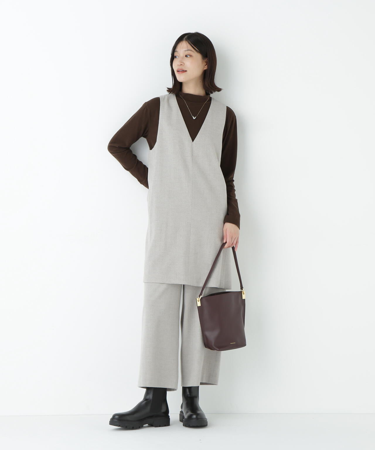 ≪マルチサイズ展開≫TOPツイルガウチョパンツ