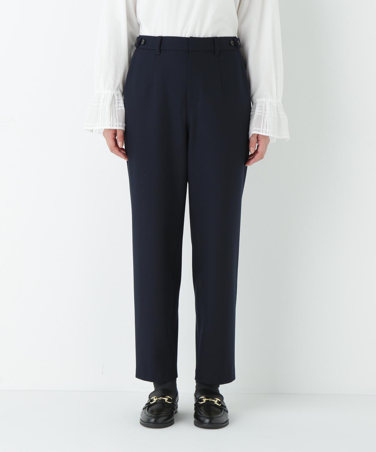 ≪ウォーム素材≫裏起毛ストレートパンツ