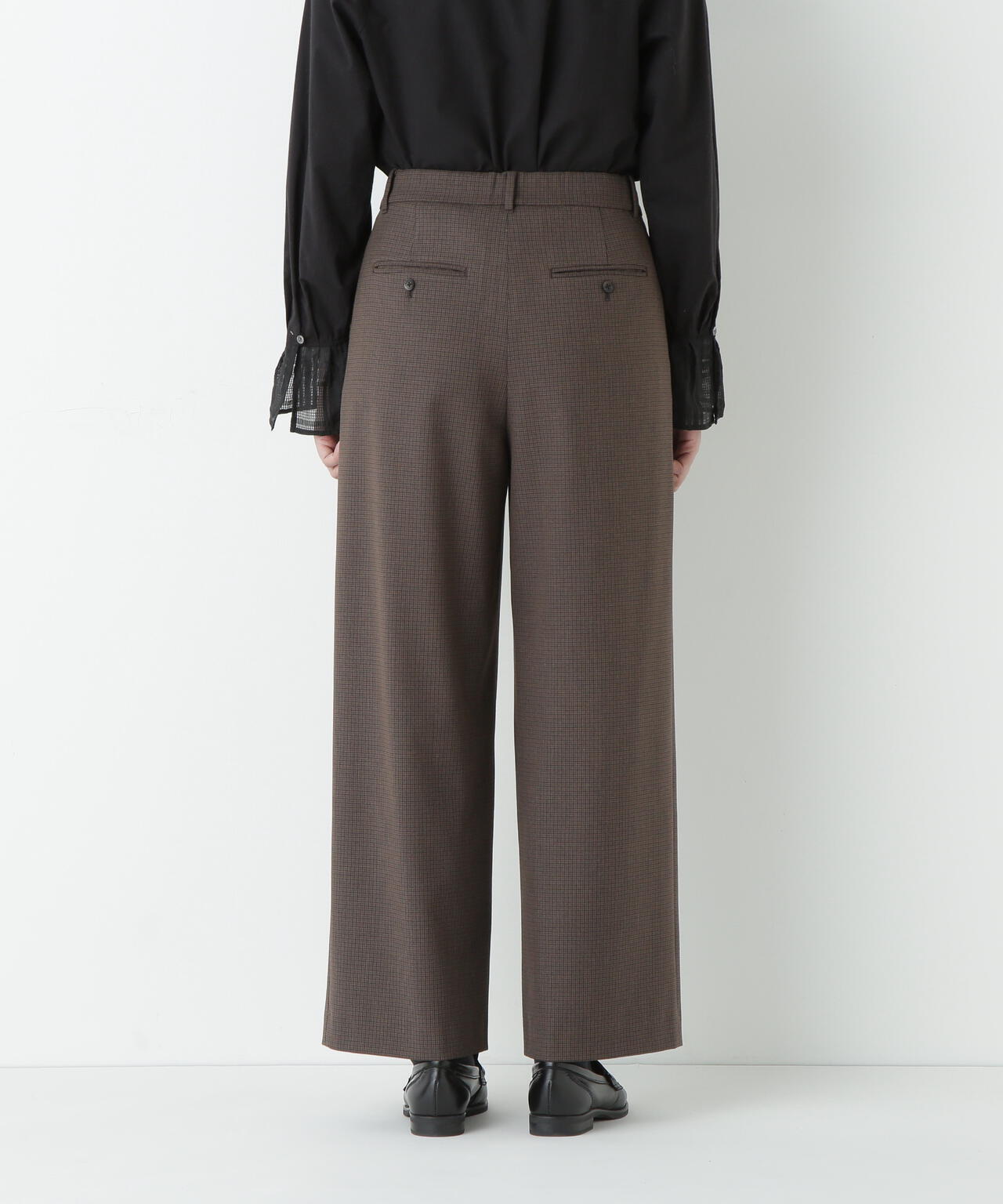 ≪ウォーム素材≫裏起毛セミワイドパンツ