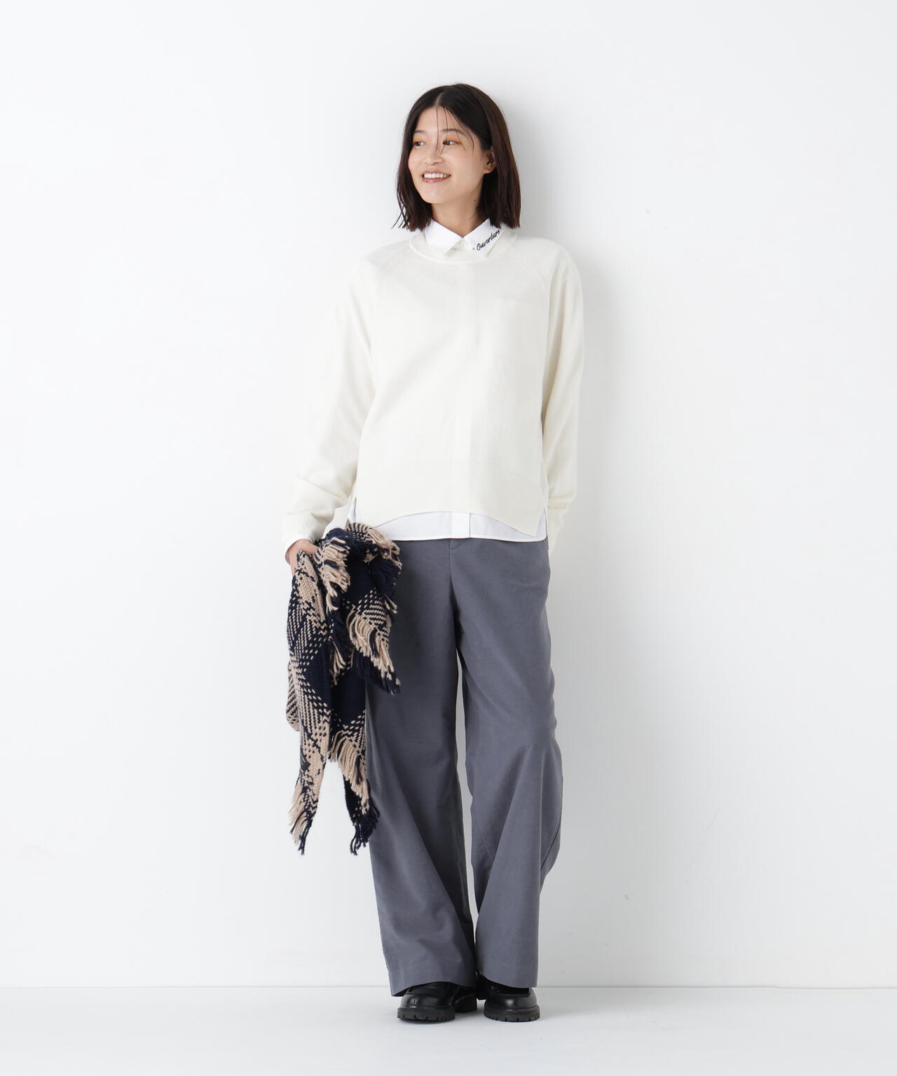 ≪マルチサイズ / 洗える≫ストレッチエアリードットコードパンツ