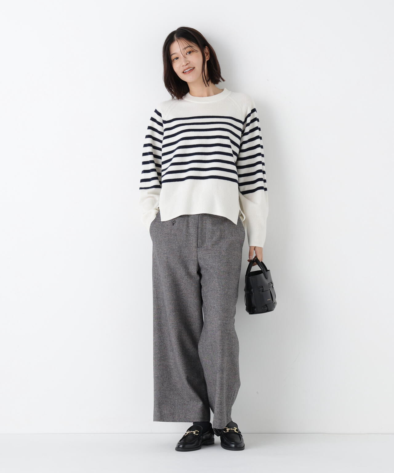 ≪洗える≫ツィードツイルガウチョパンツ