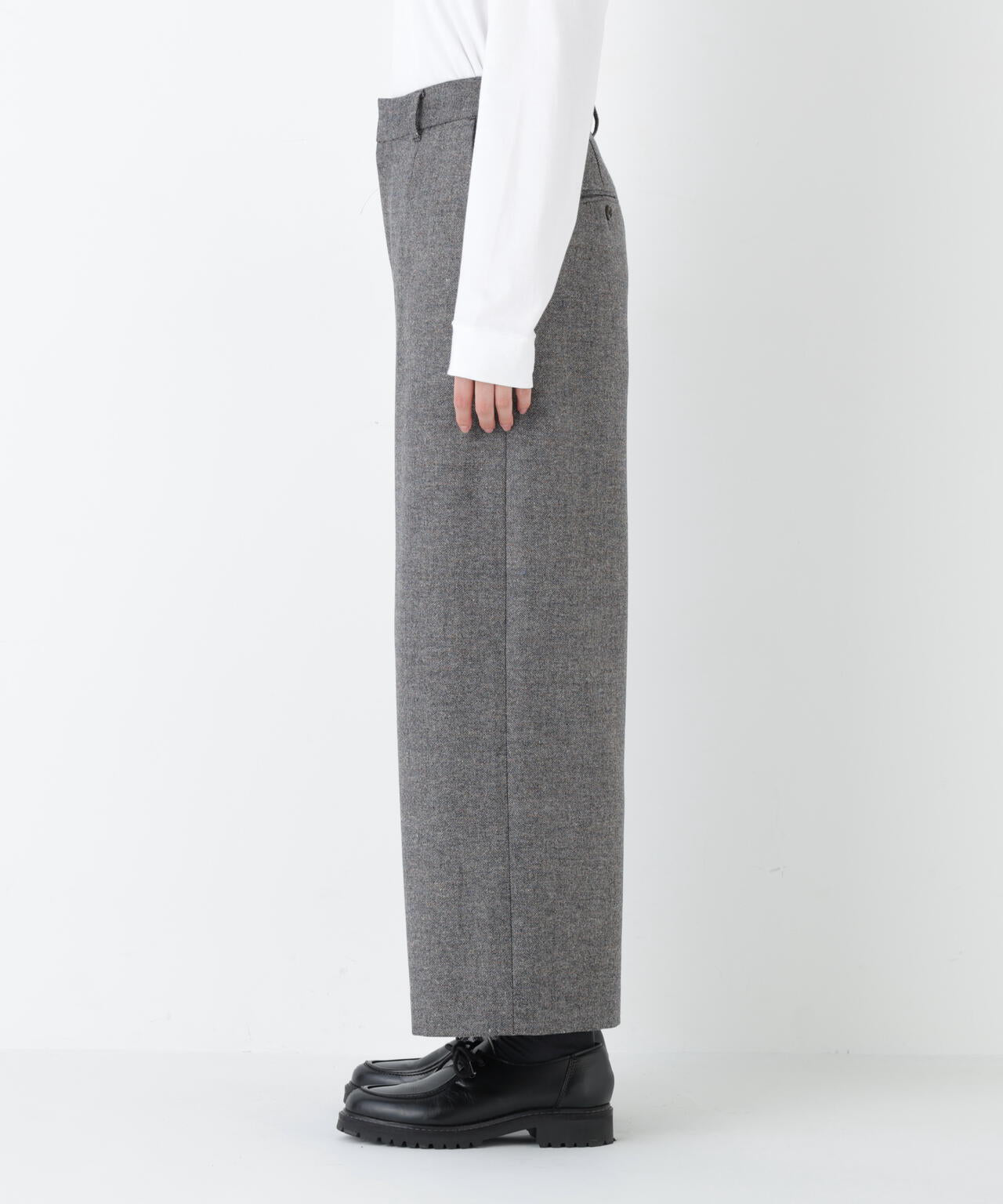 ≪洗える≫ツィードツイルガウチョパンツ