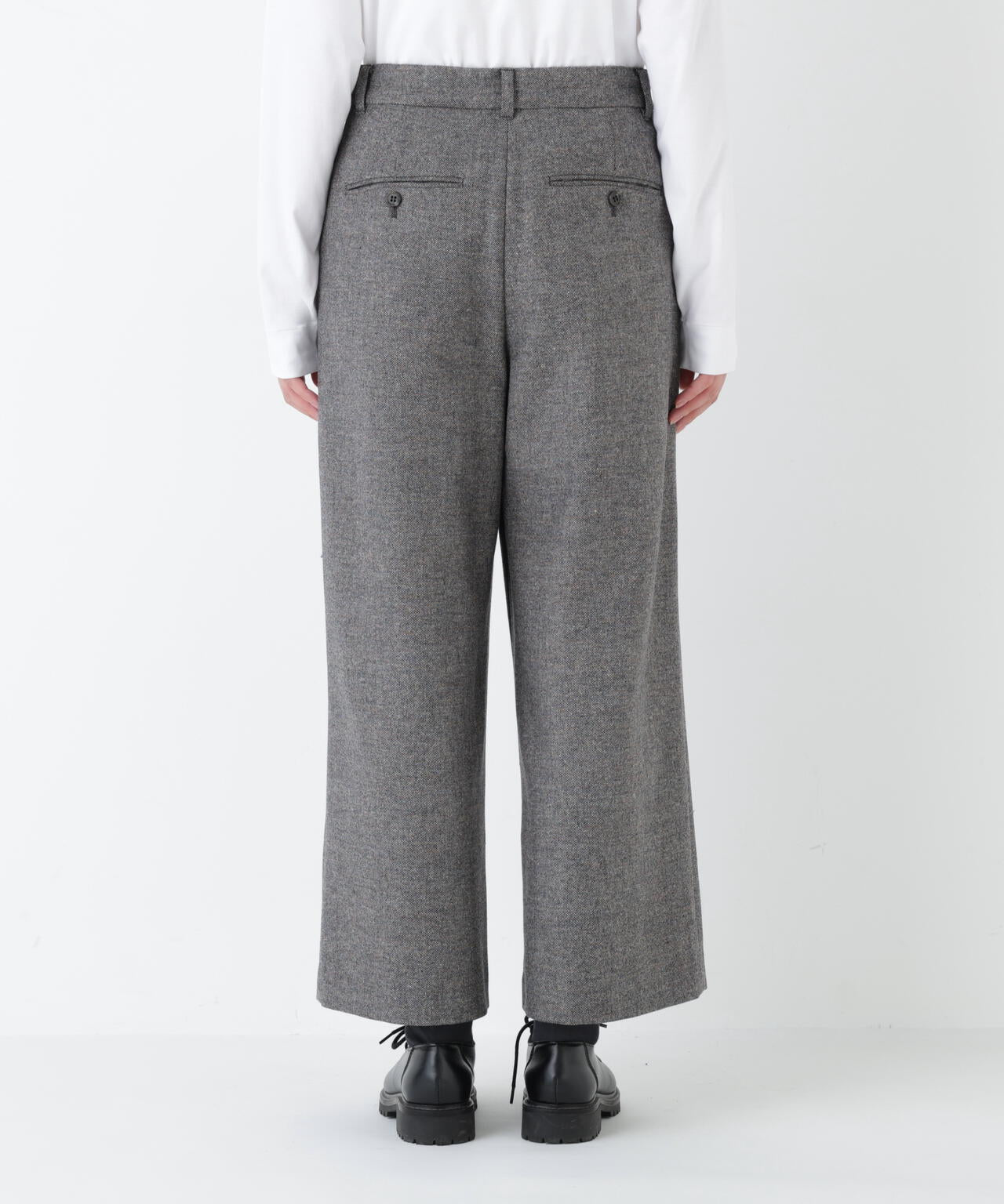 ≪洗える≫ツィードツイルガウチョパンツ