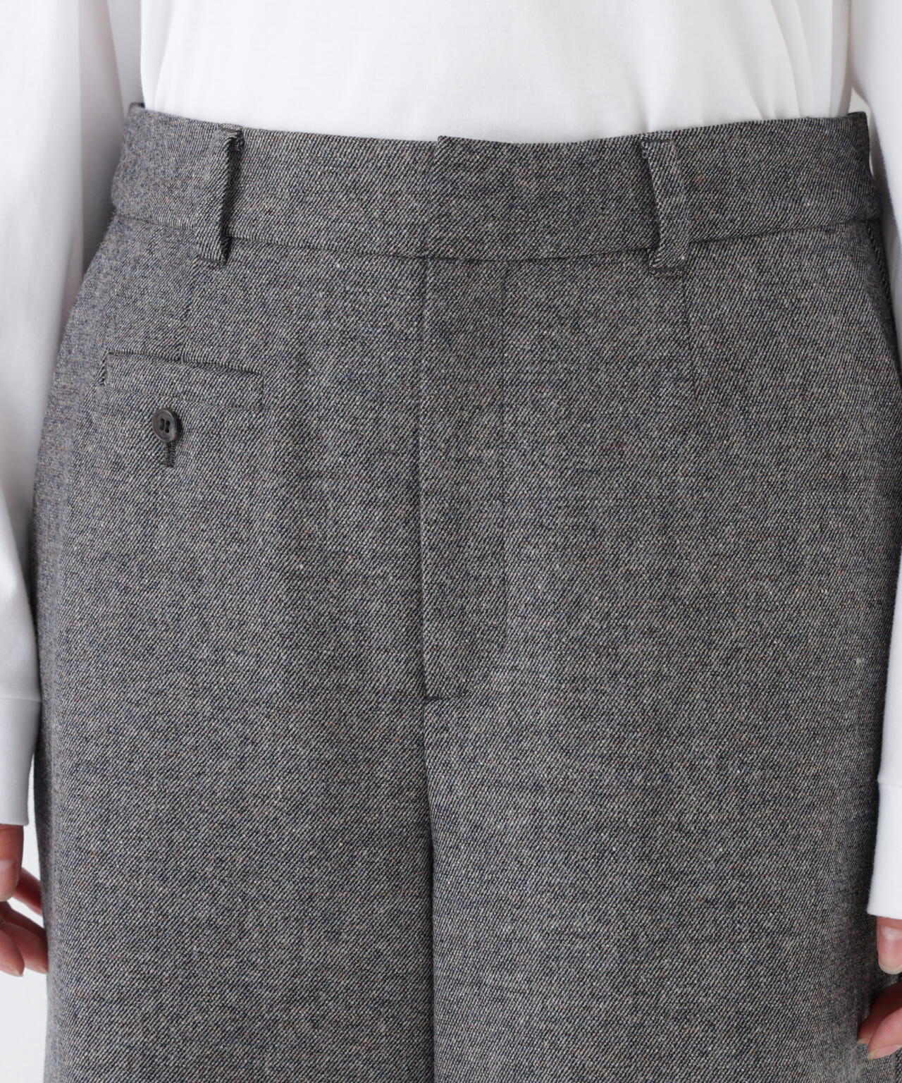 ≪洗える≫ツィードツイルガウチョパンツ