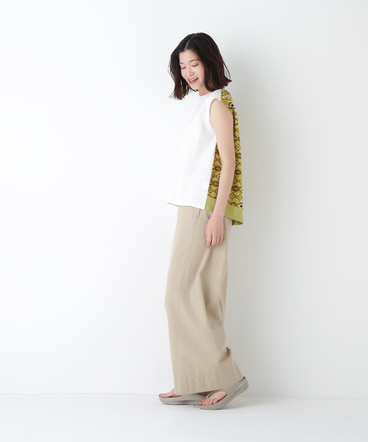 ライトオンスデニムツイストバギーパンツ