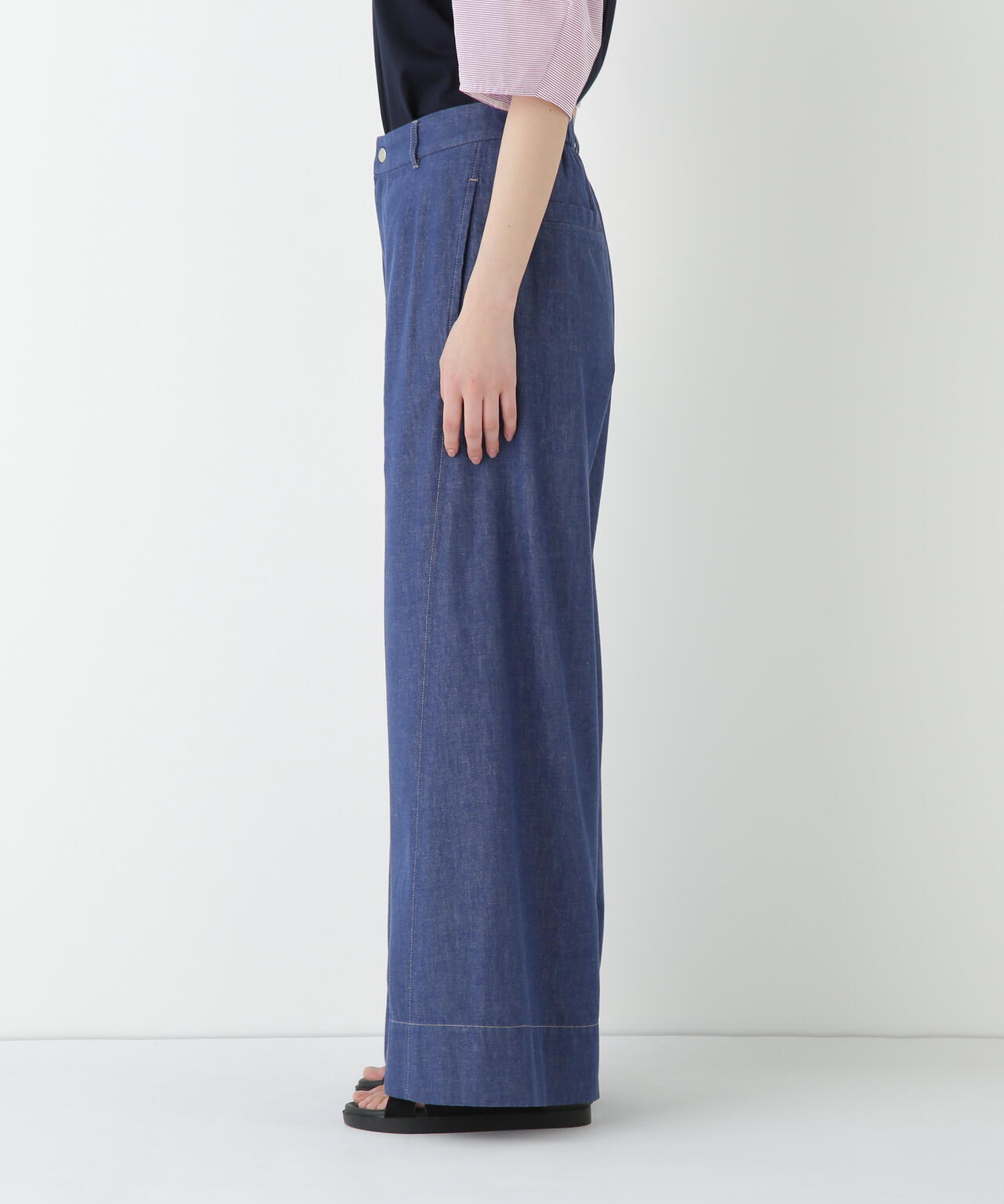 ライトオンスデニムツイストバギーパンツ