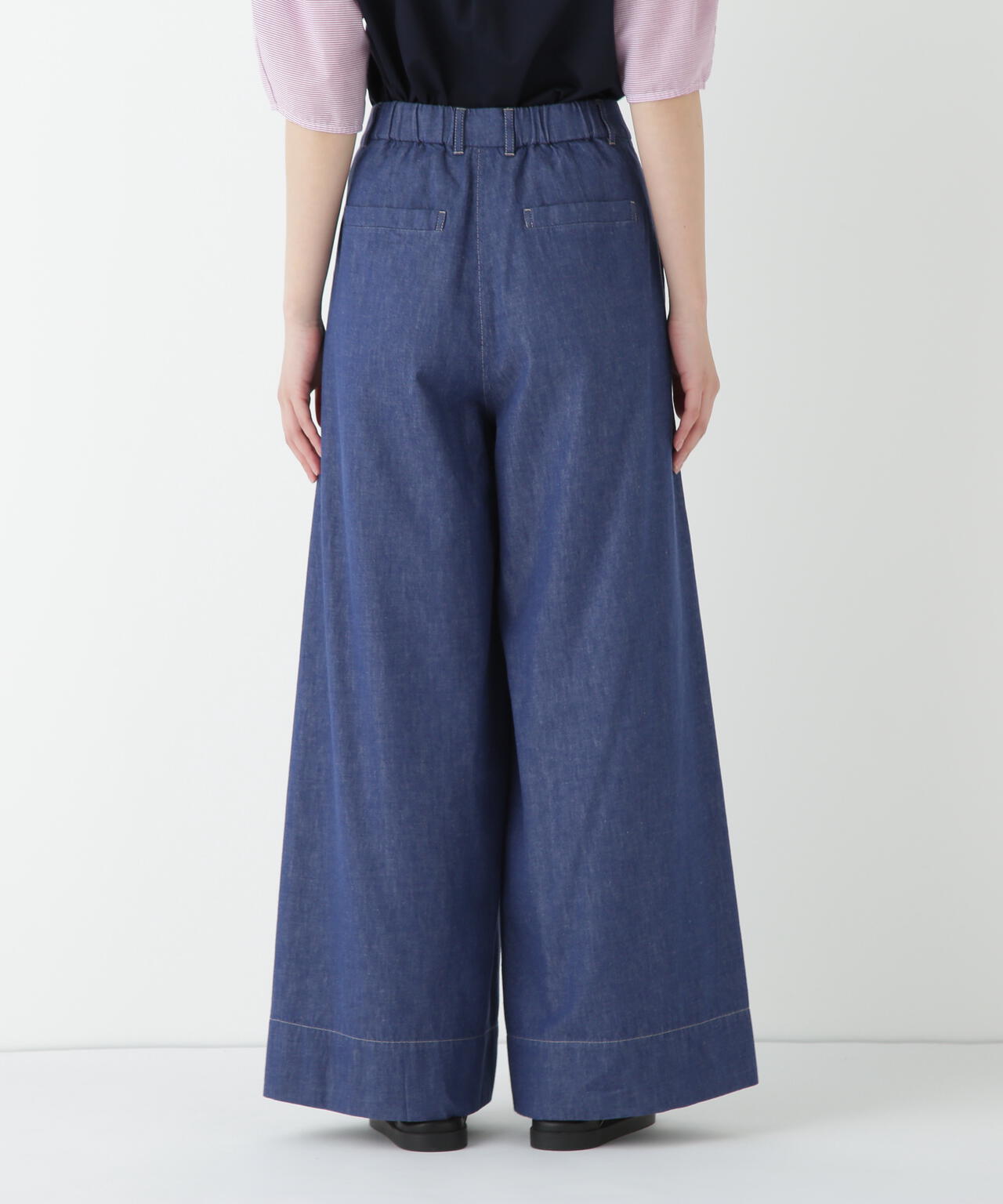 ライトオンスデニムツイストバギーパンツ