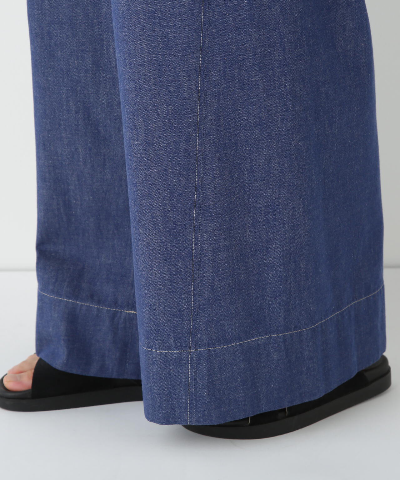 ライトオンスデニムツイストバギーパンツ