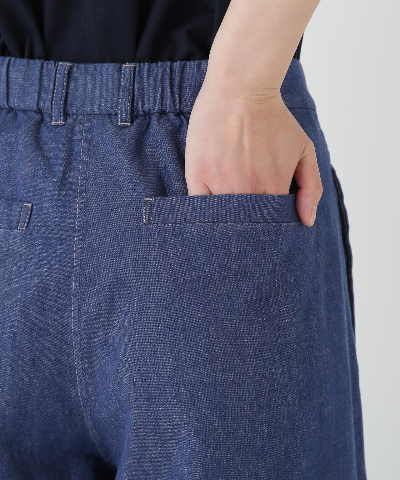 ライトオンスデニムツイストバギーパンツ