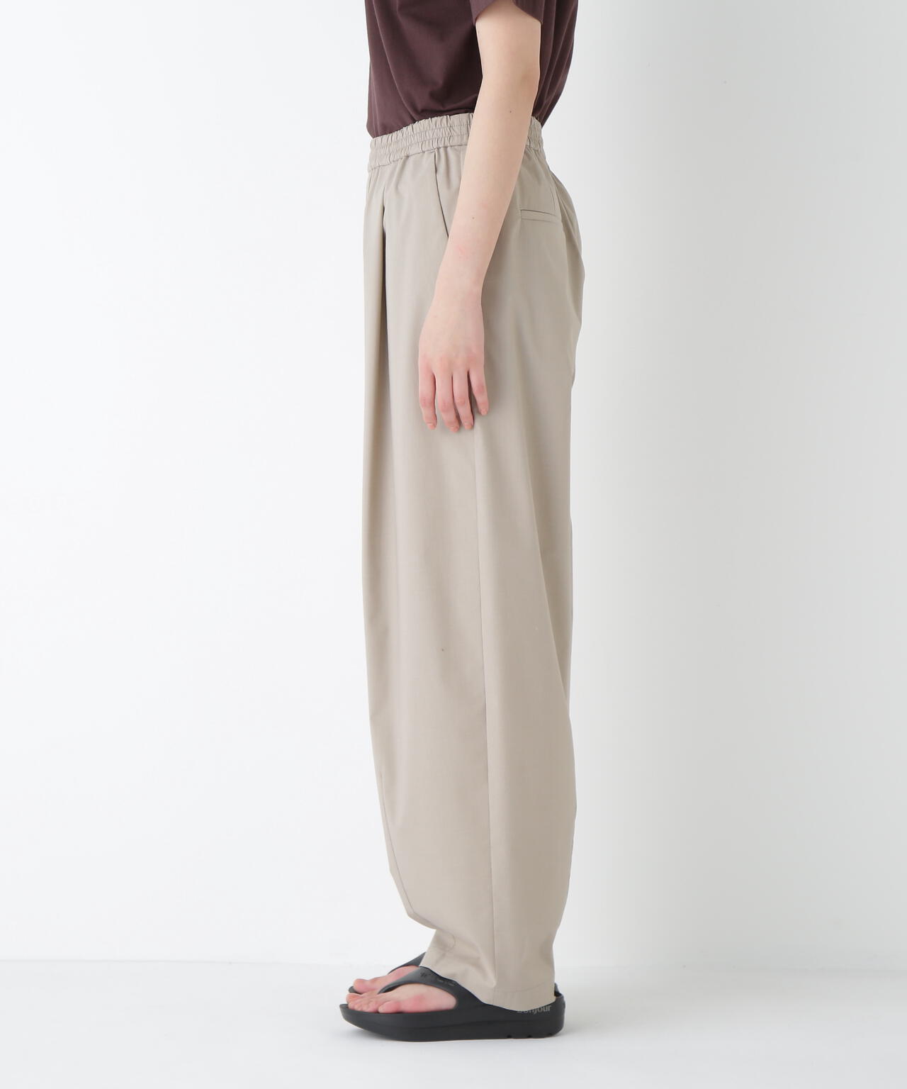 TR×TCポプリンストレッチイージーカーブパンツ