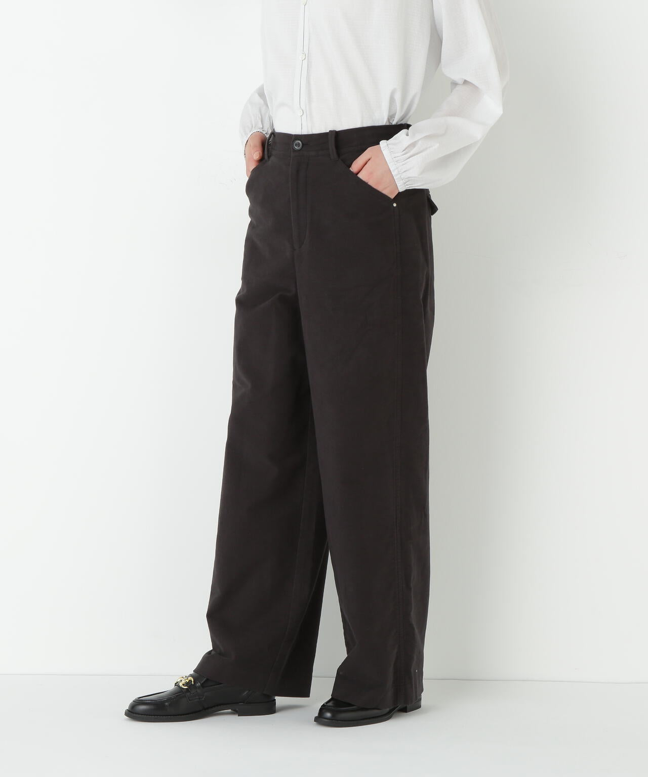 ストレッチエアリードットコードセミワイドパンツ