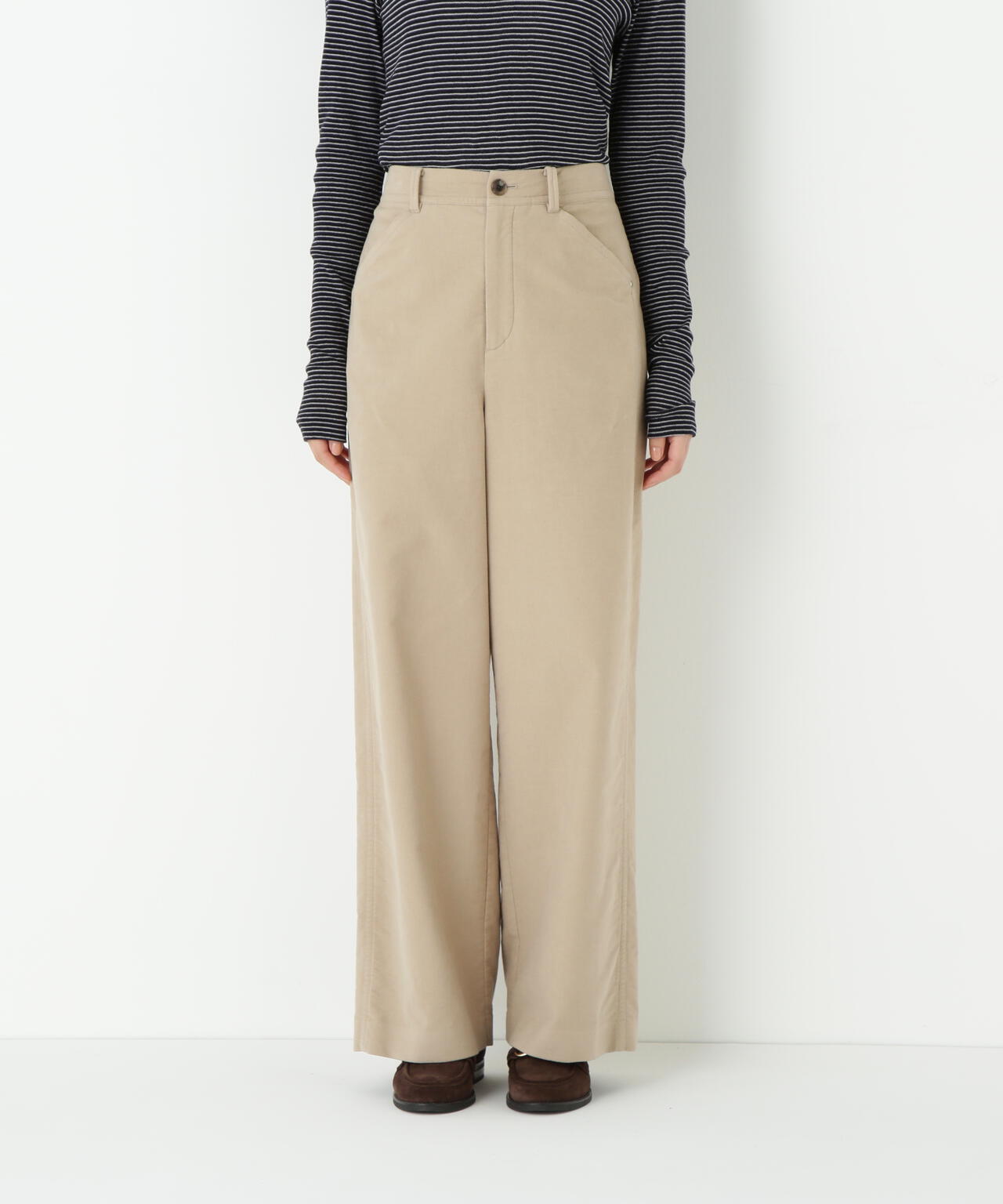 ストレッチエアリードットコードセミワイドパンツ