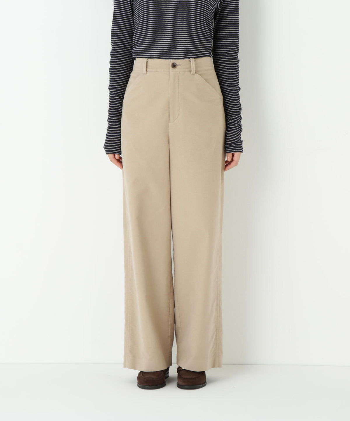 ストレッチエアリードットコードセミワイドパンツ