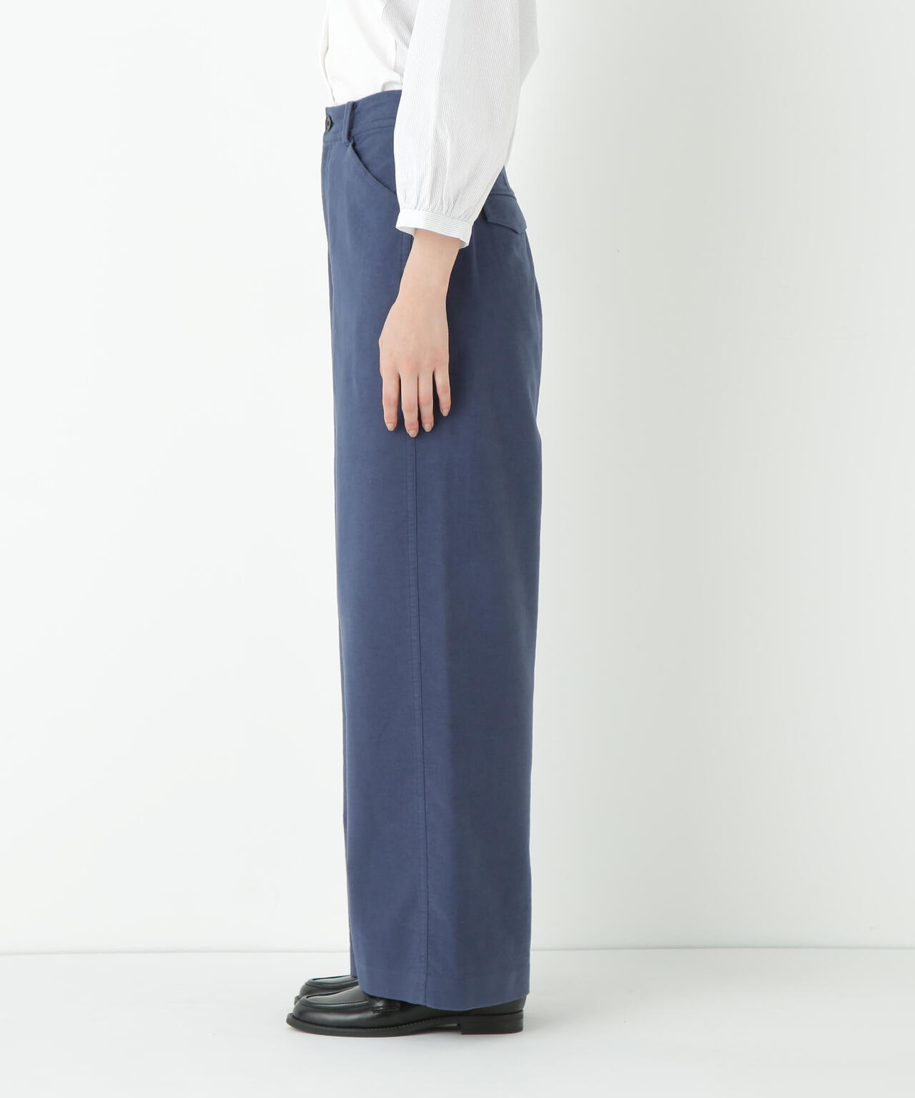 ストレッチエアリードットコードセミワイドパンツ