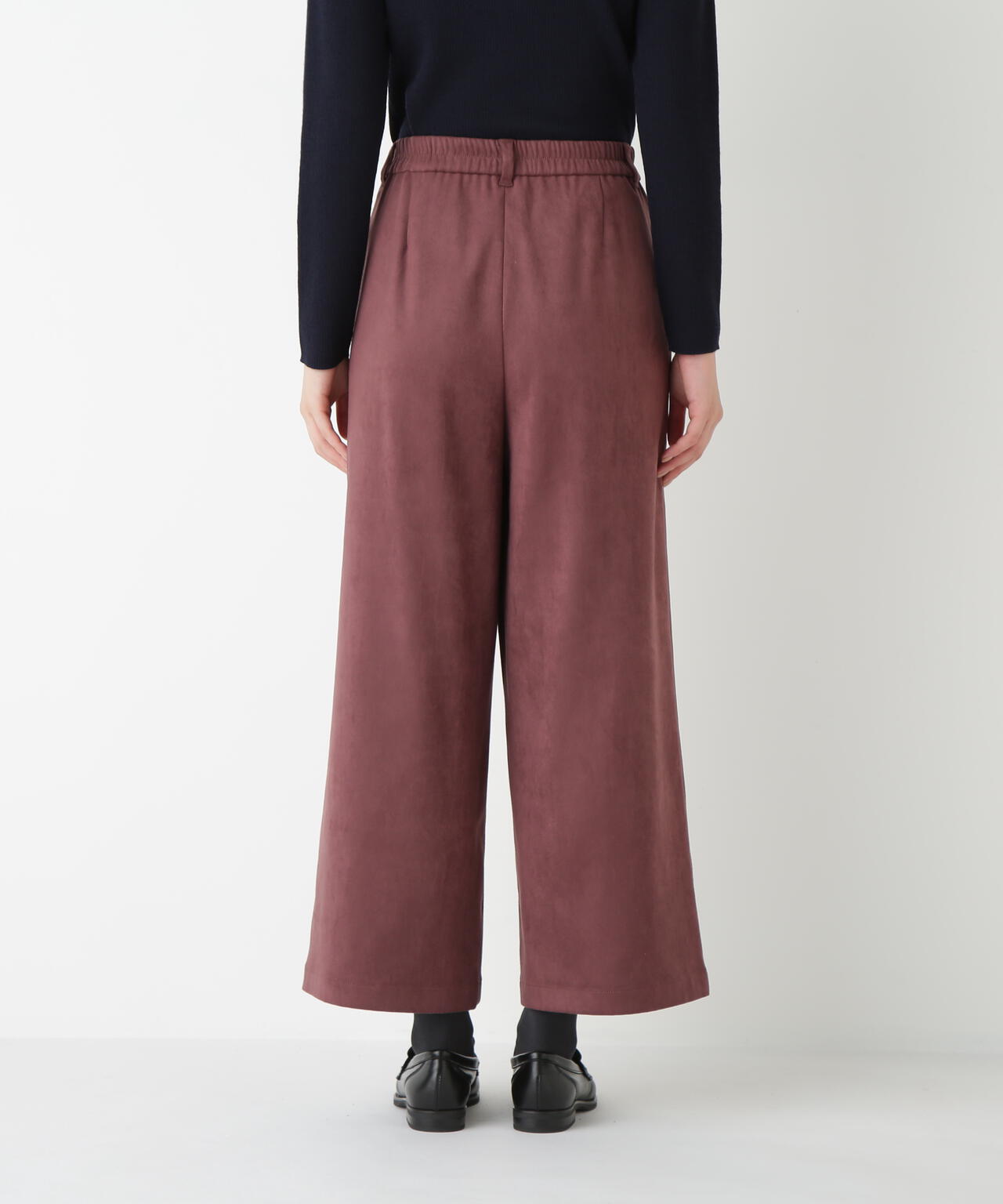 ストレッチスェードベイカーガウチョパンツ