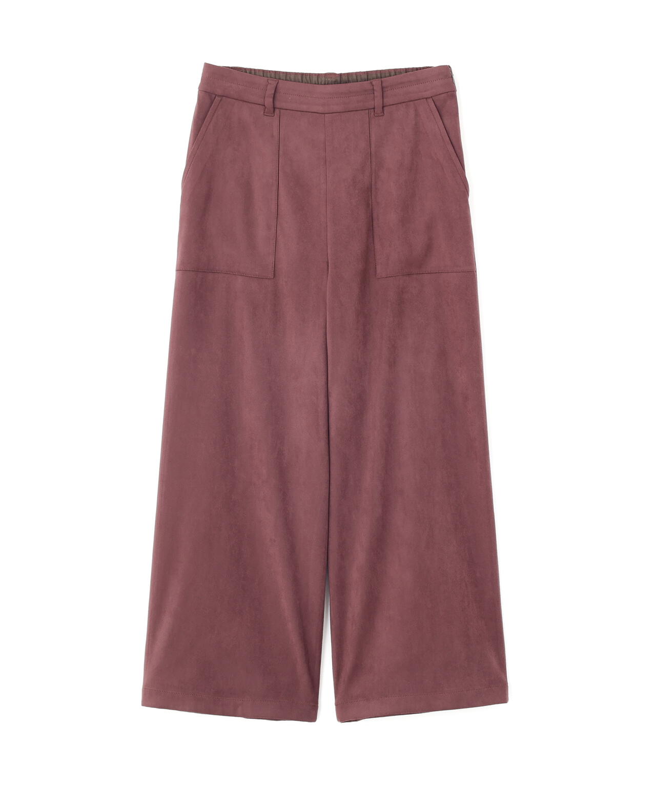 ストレッチスェードベイカーガウチョパンツ