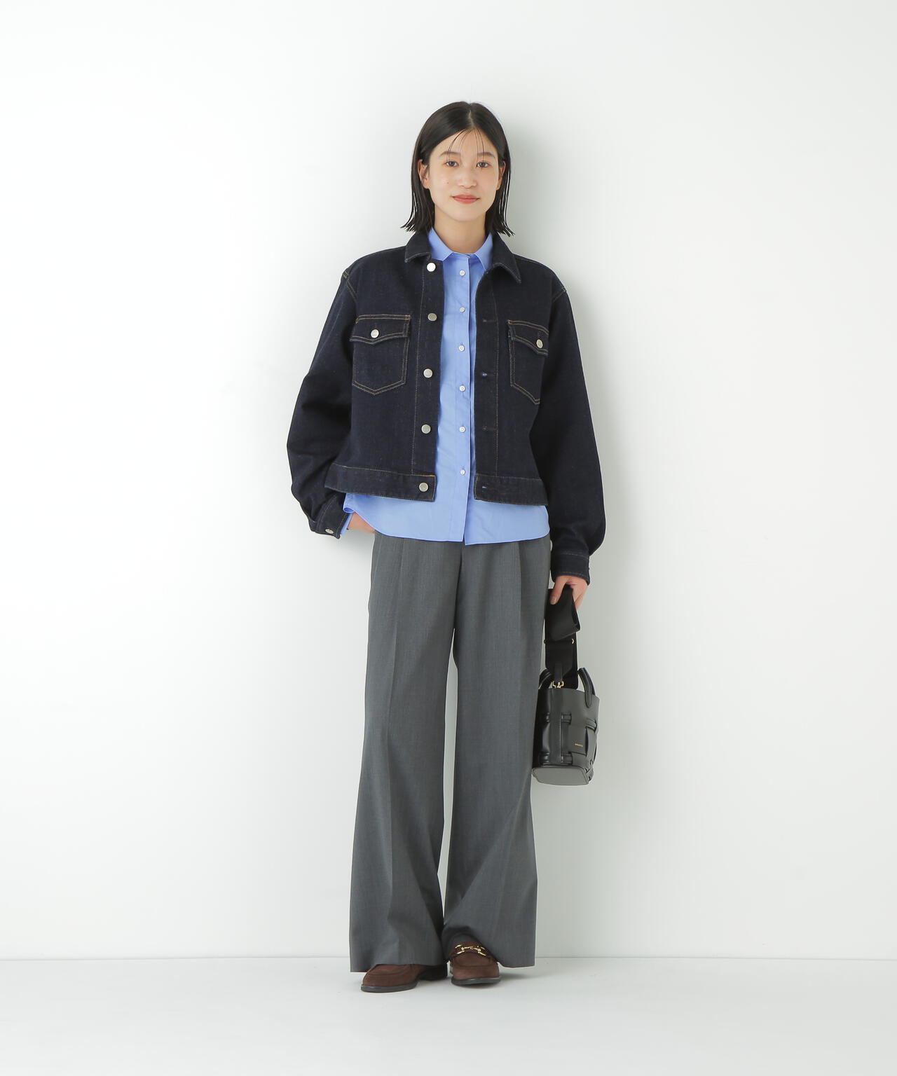 ダブルタックバギーパンツ