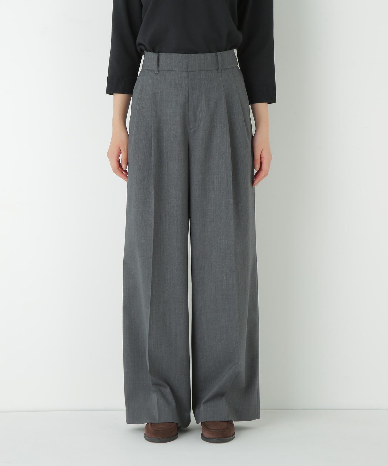 ダブルタックバギーパンツ