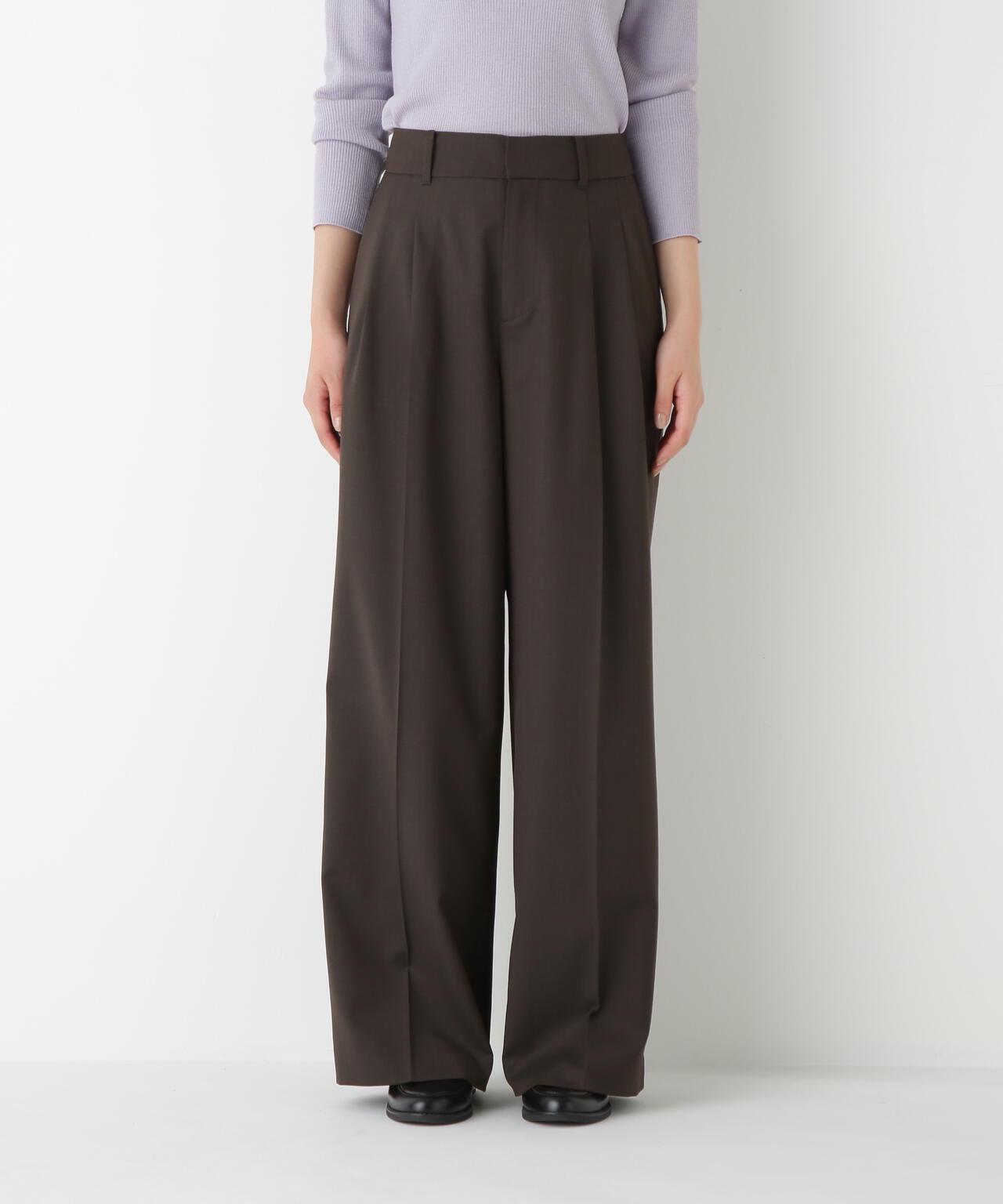 ダブルタックバギーパンツ