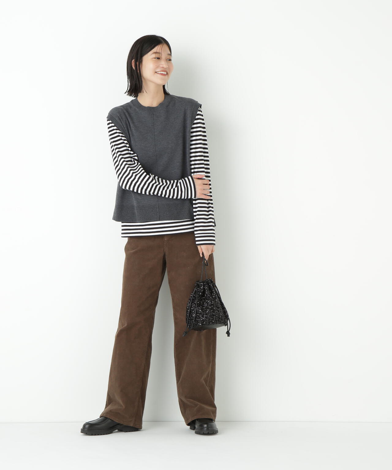 【Healthy Denimコラボ】コーデュロイストレートパンツ