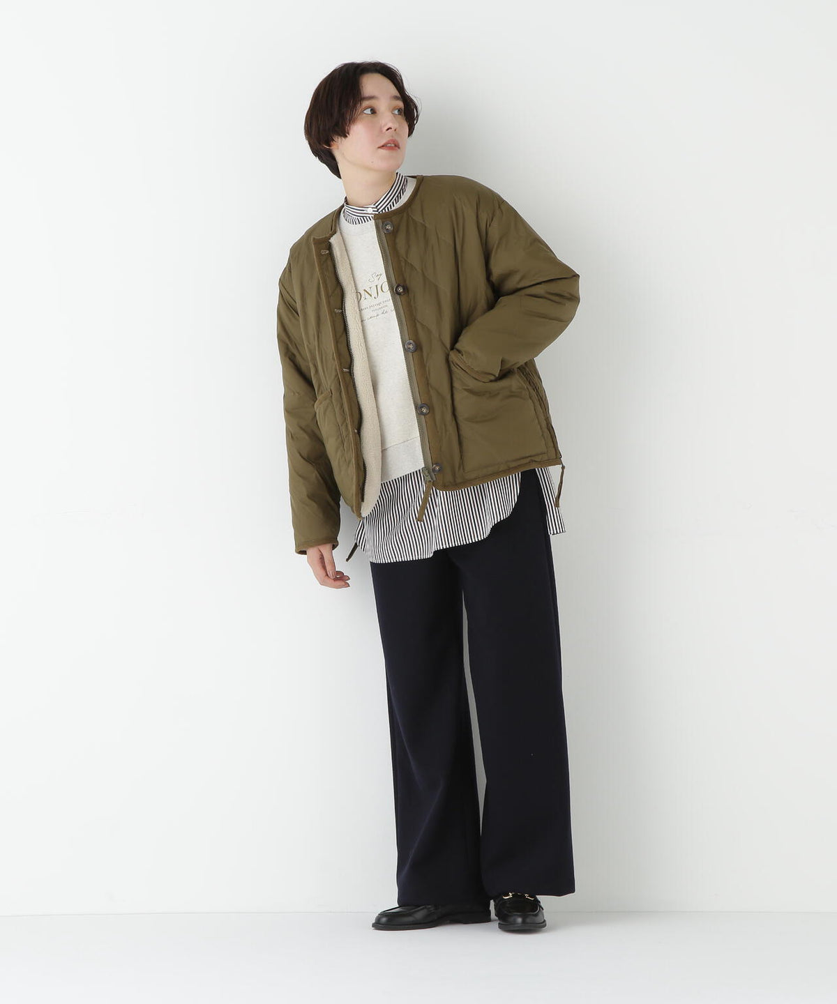 ミルドジャージーストレートパンツ