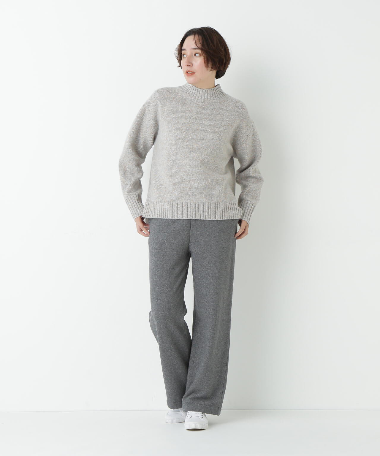 裏毛ストレートパンツ