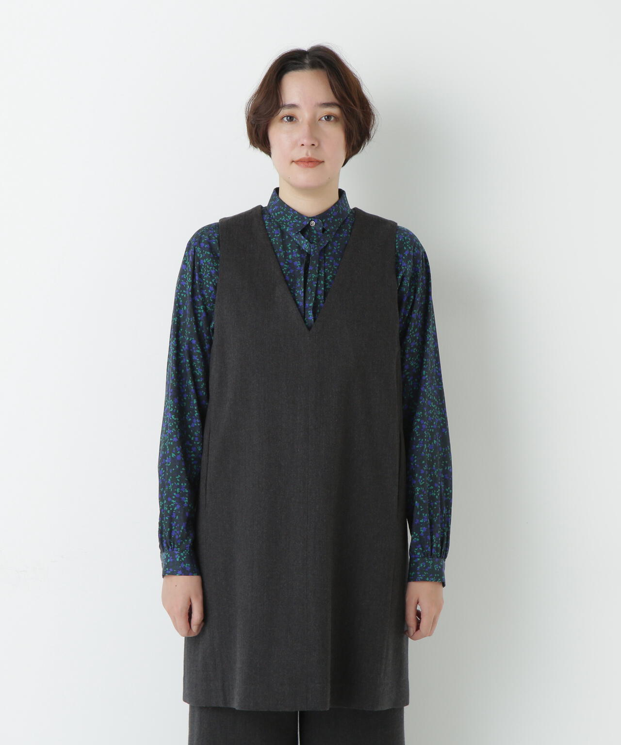 TOPツイルミディアムジャンパースカート