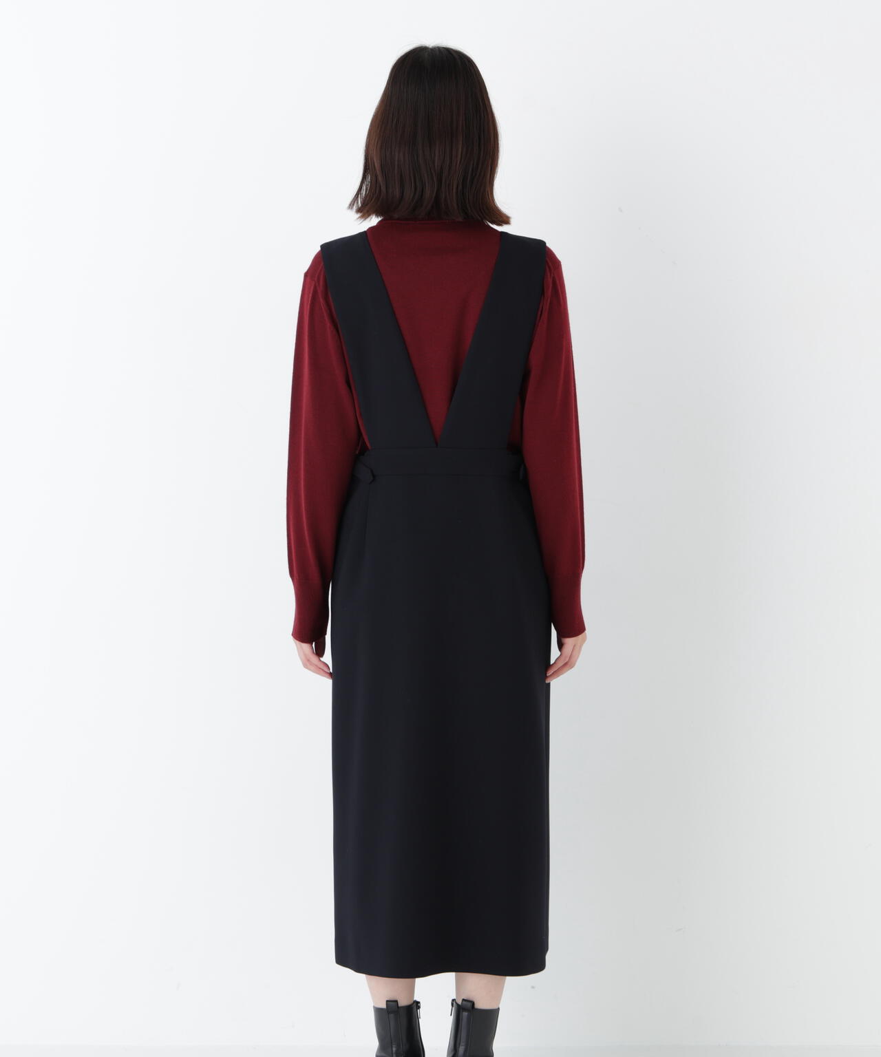 ≪洗える≫TRダブルクロス ジャンパースカート