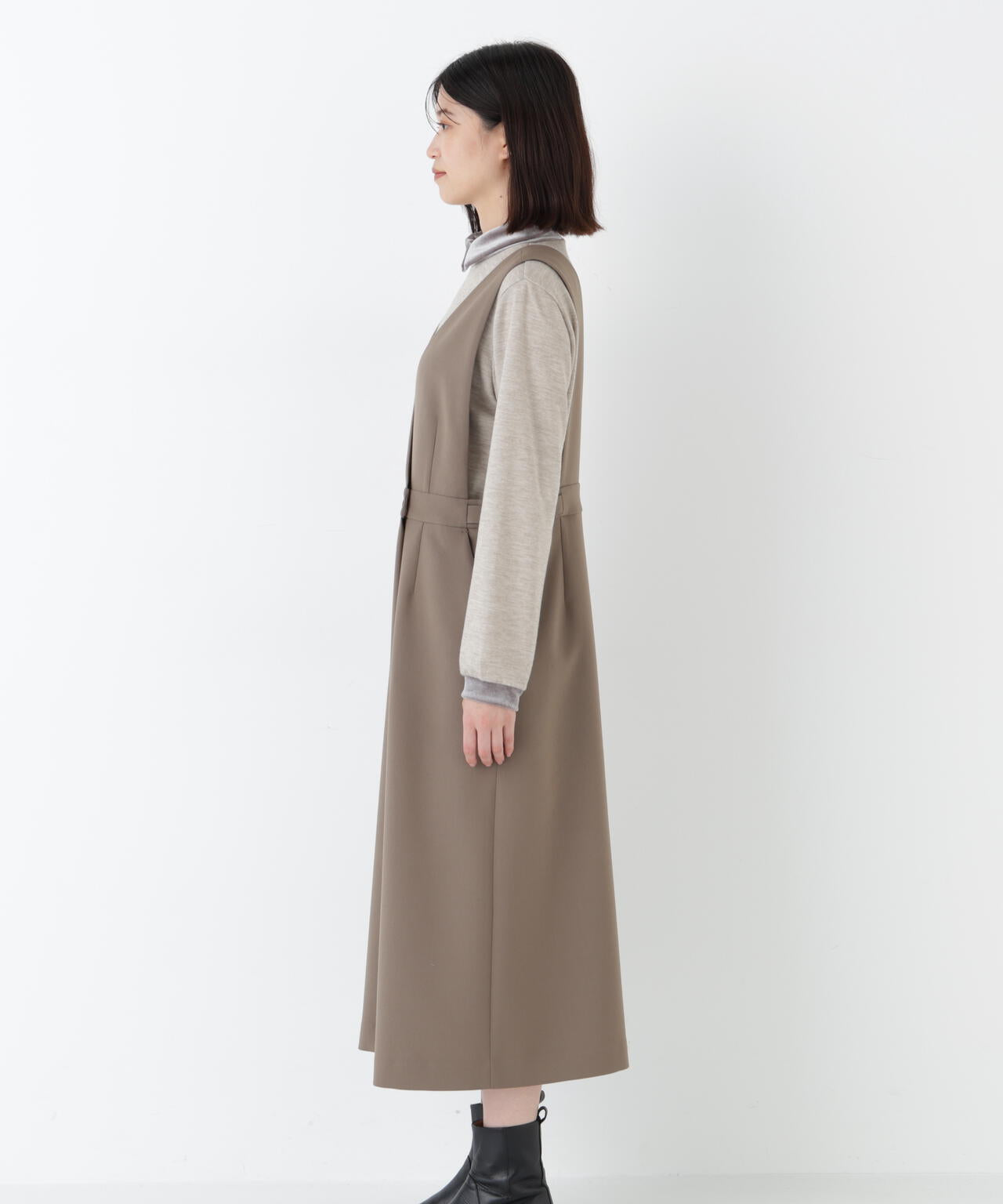 ≪洗える≫TRダブルクロス ジャンパースカート