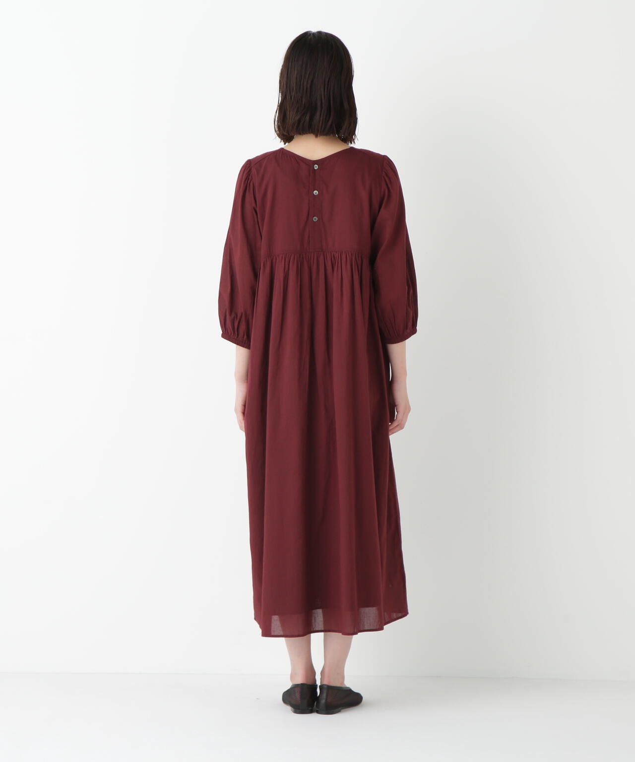 インドコットンボイルキルティングドッキングワンピース