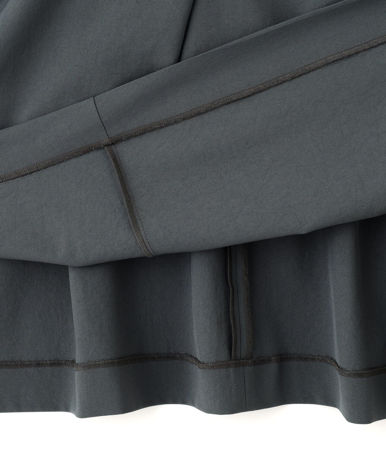 T/TAツイルラップ風ノースリーブワンピース