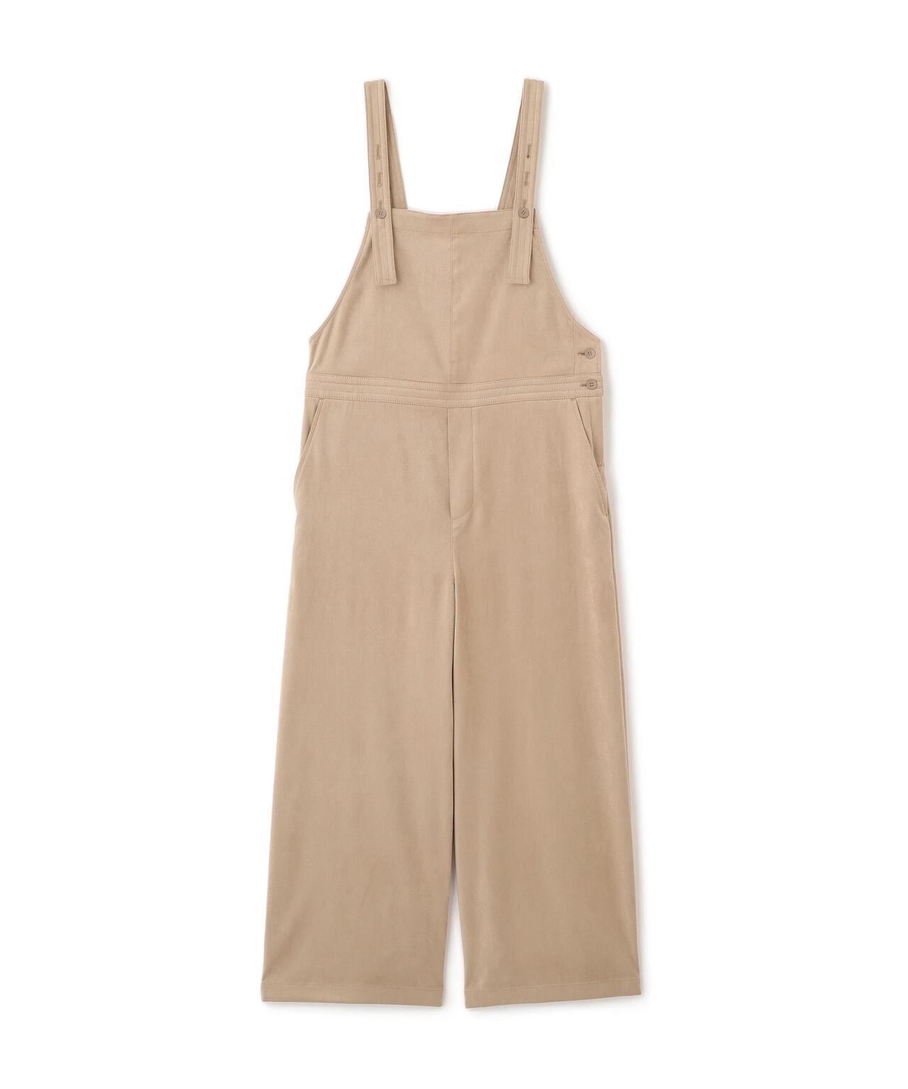 ストレッチスェードオーバーオール