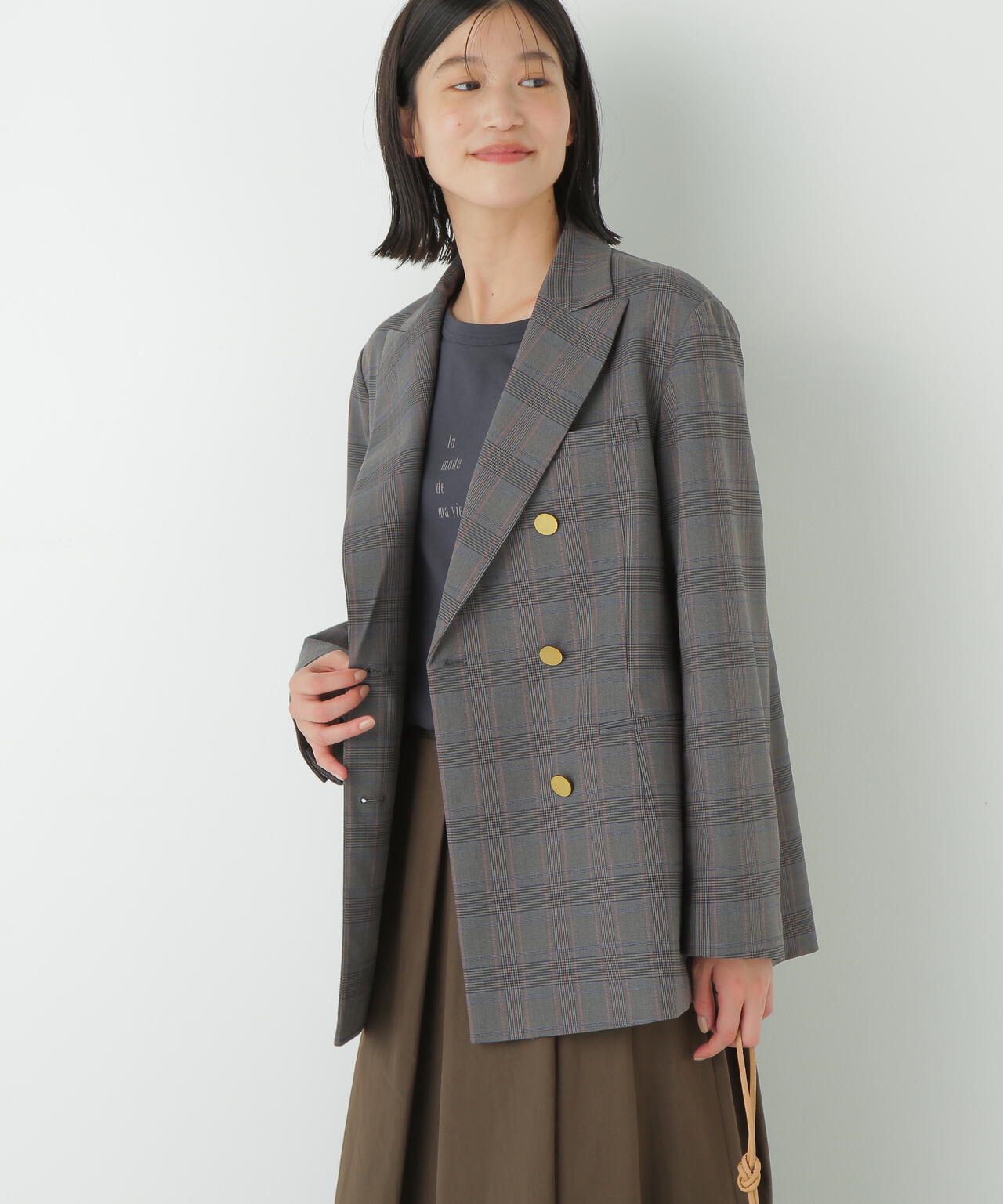 強撚シャークスキンピークドラペルジャケット